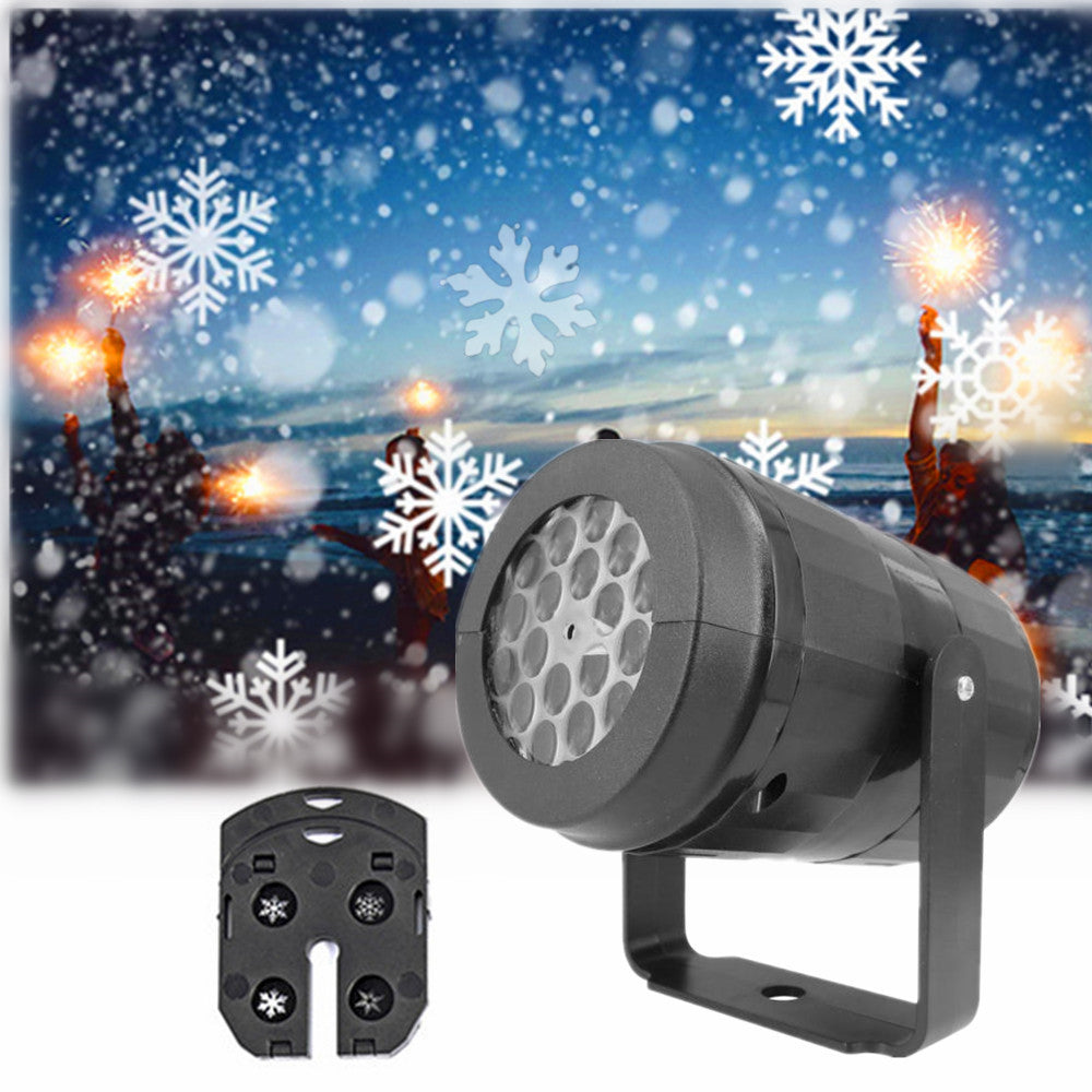 Rotating Christmas Snowflake Projector LED Light for Holiday Decor