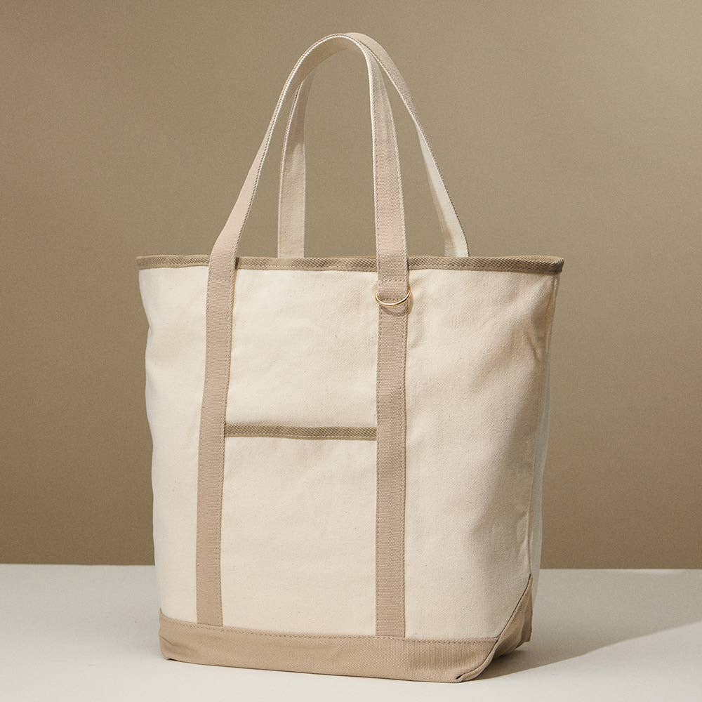 Large Classic Canvas Boat Tote