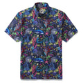 Hawaiian Shirt For Men Underwater Wonder Button-down Short Sleeve 100% Cotton Shirt By Cigar