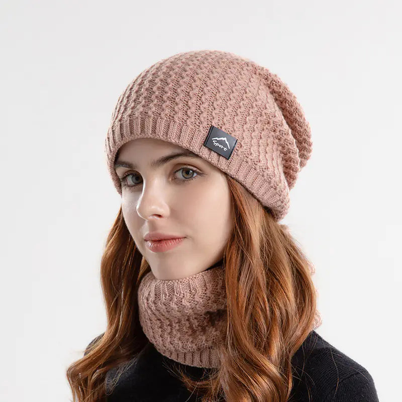 Winter Beanie and Scarf Set for Men and Women (One Set)