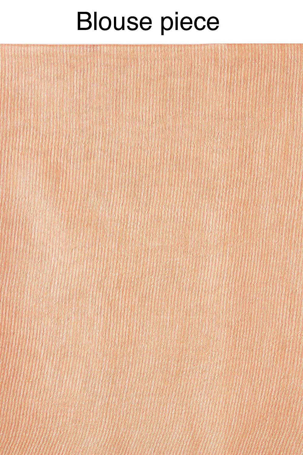 Peach Bhagalpuri Silk Saree with Matching Blouse Piece