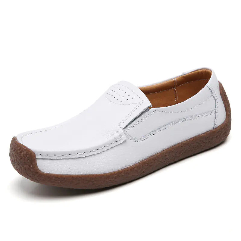 Women's Flat Leather Loafers