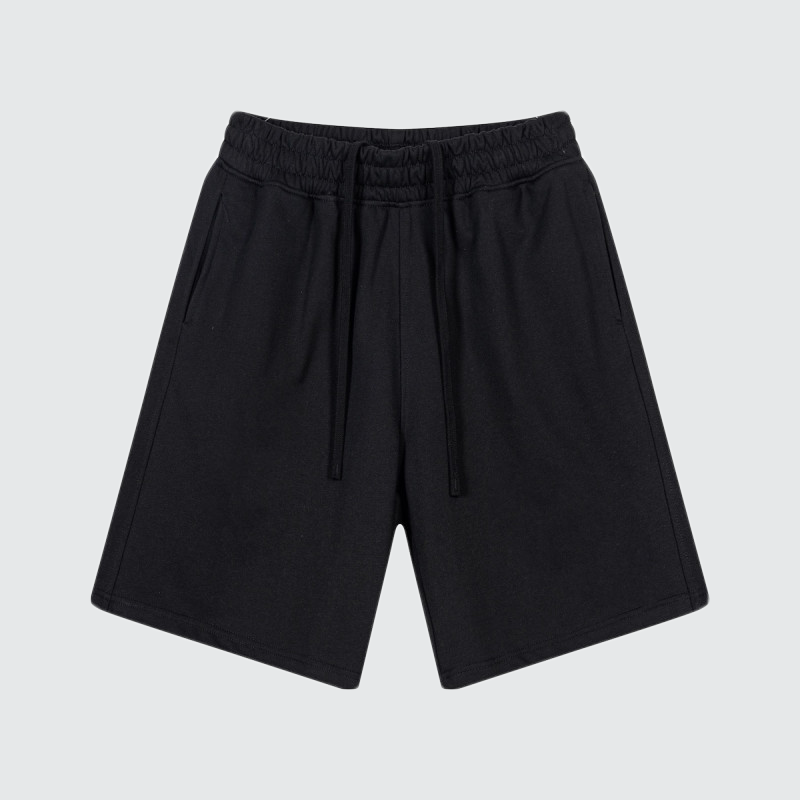 Men’s Collegiate Heavyweight Knit Sweat Shorts - Black & White