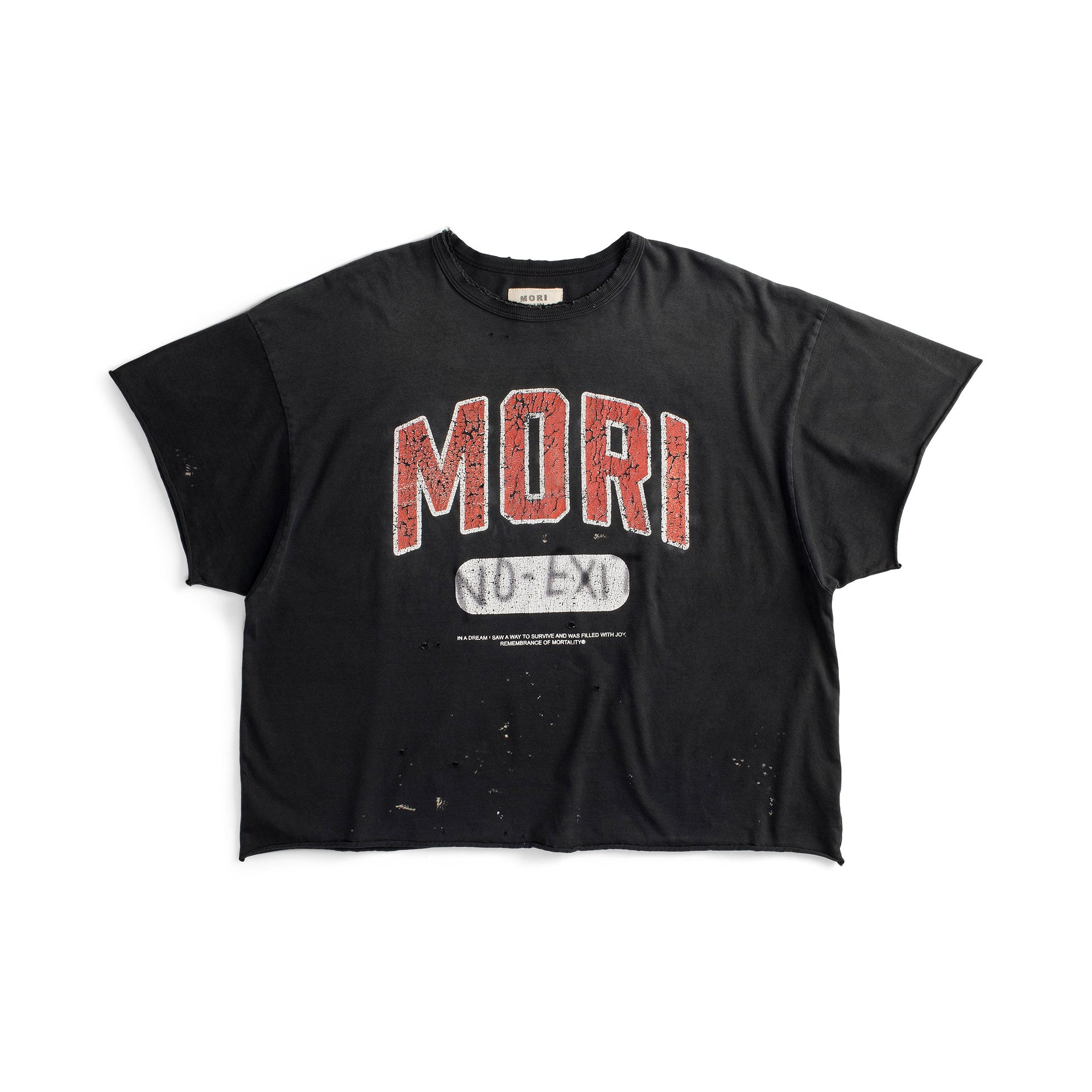 "NO EXIT" BOXY CROP TEE