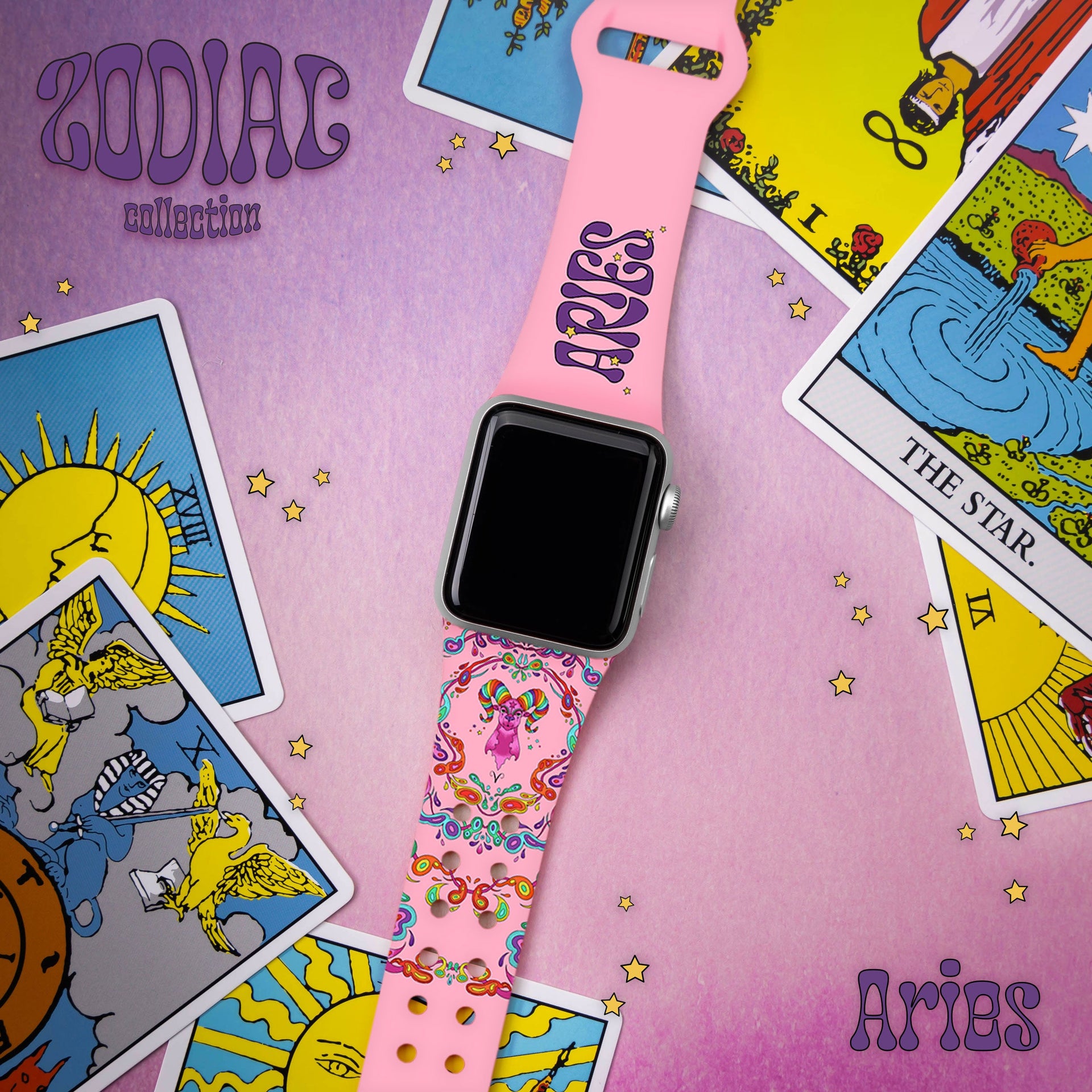 Zodiac Collection HD Apple Watch Band with Psychedelic Art
