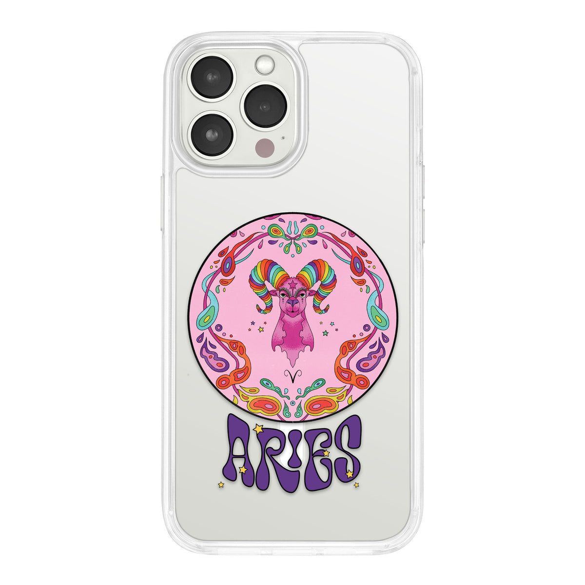 Zodiac Astrology Print HD Protective Phone Case for iPhone 14 Series