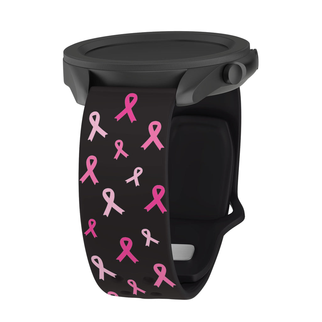 Breast Cancer Awareness HD  Watchband for Samsung, Garmin, Fossil, and More