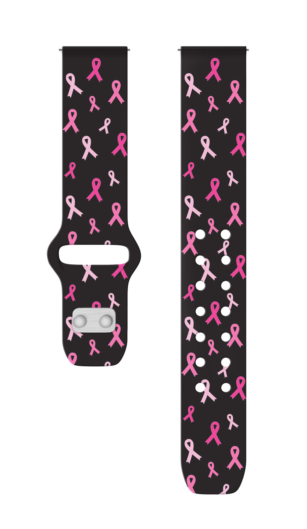 Breast Cancer Awareness HD  Watchband for Samsung, Garmin, Fossil, and More