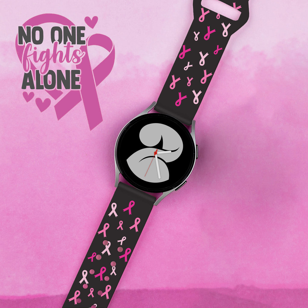 Breast Cancer Awareness HD  Watchband for Samsung, Garmin, Fossil, and More