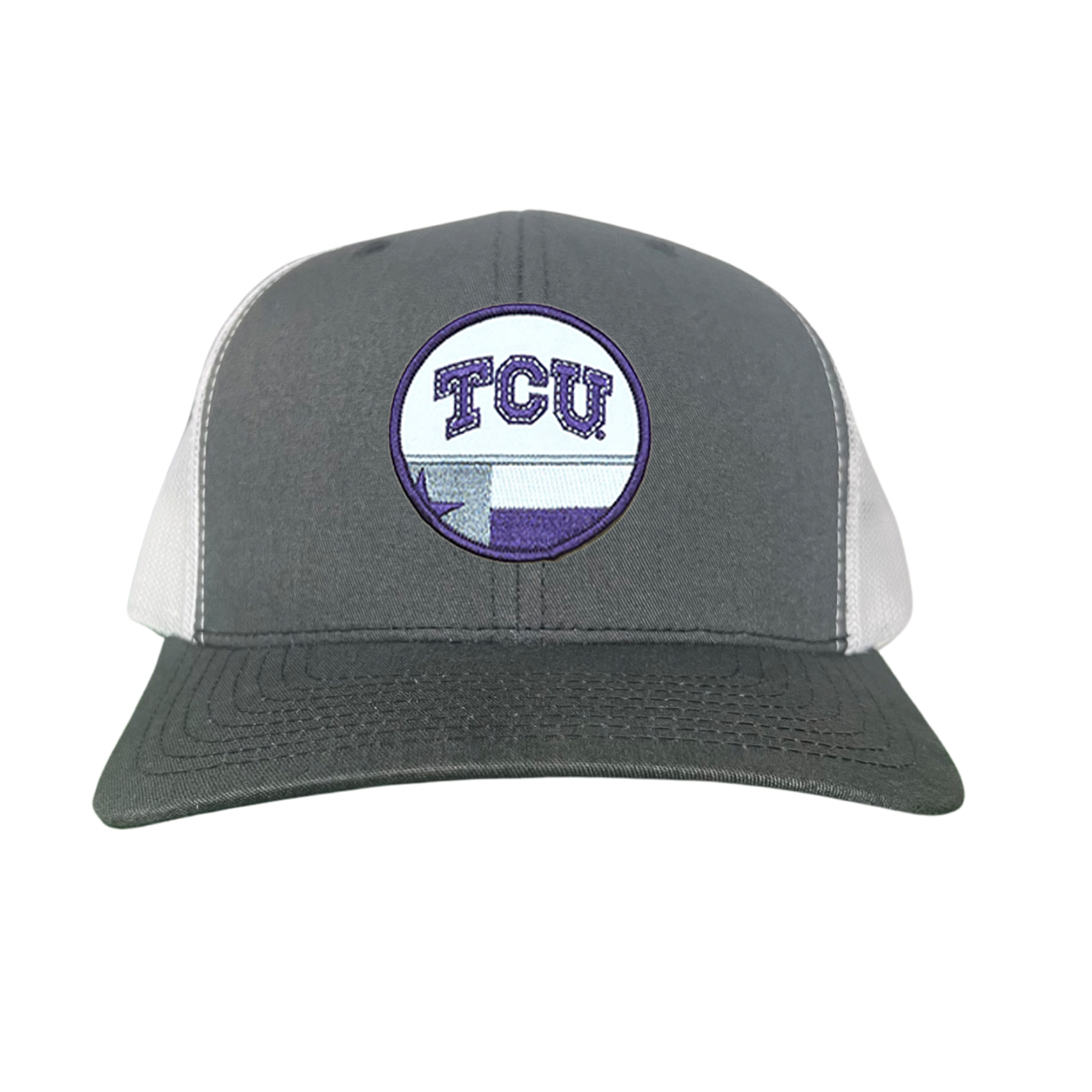 TCU Logo and Texas State Flag Patch Baseball Hat