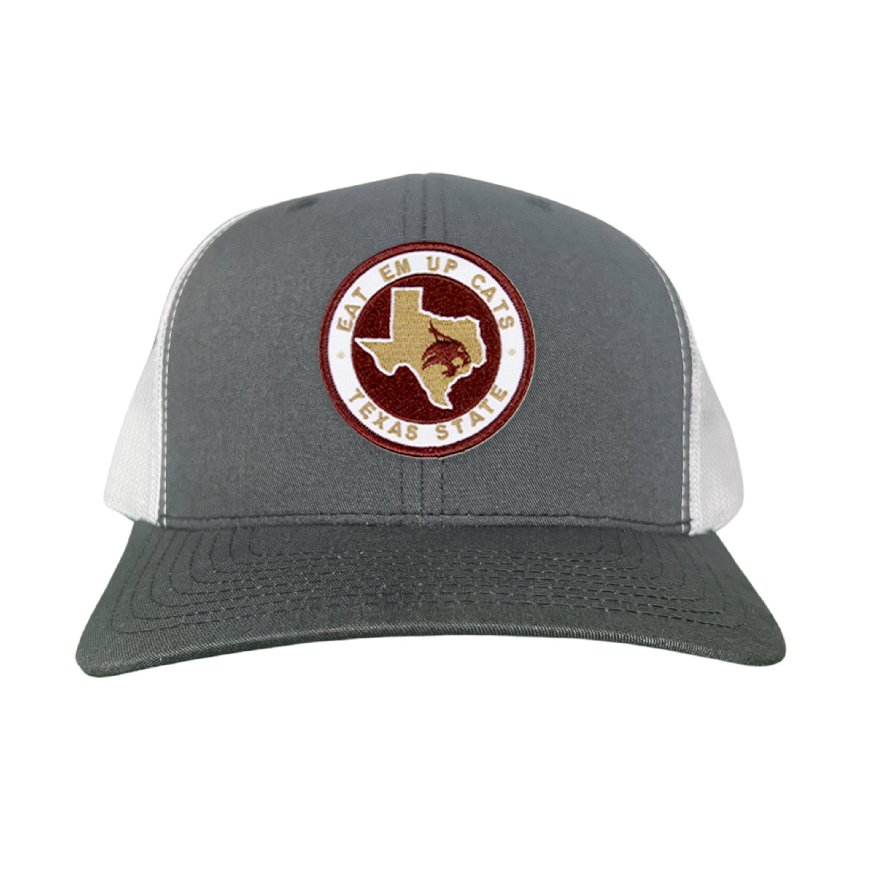 Texas State Eat Em Up Cats Supercat Patch Embroidered Hat