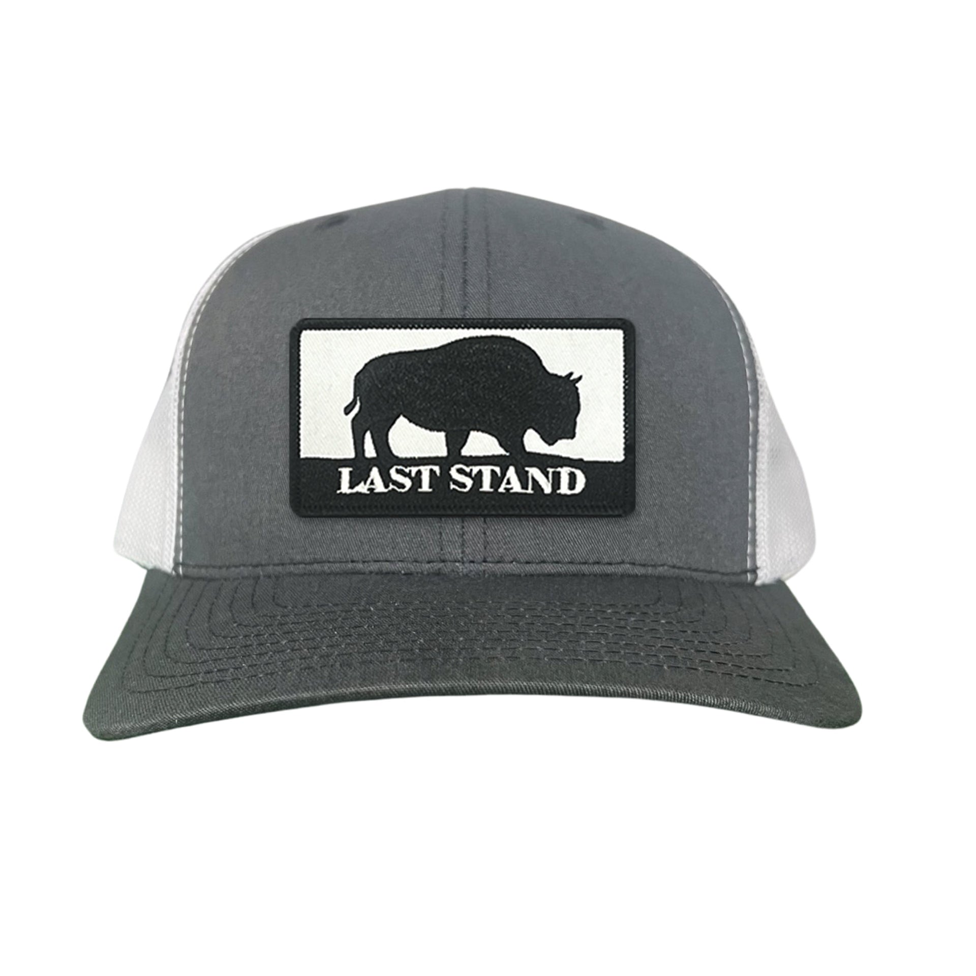 Bison Graphic Curved Bill Trucker Hat Mesh Snapback Cap