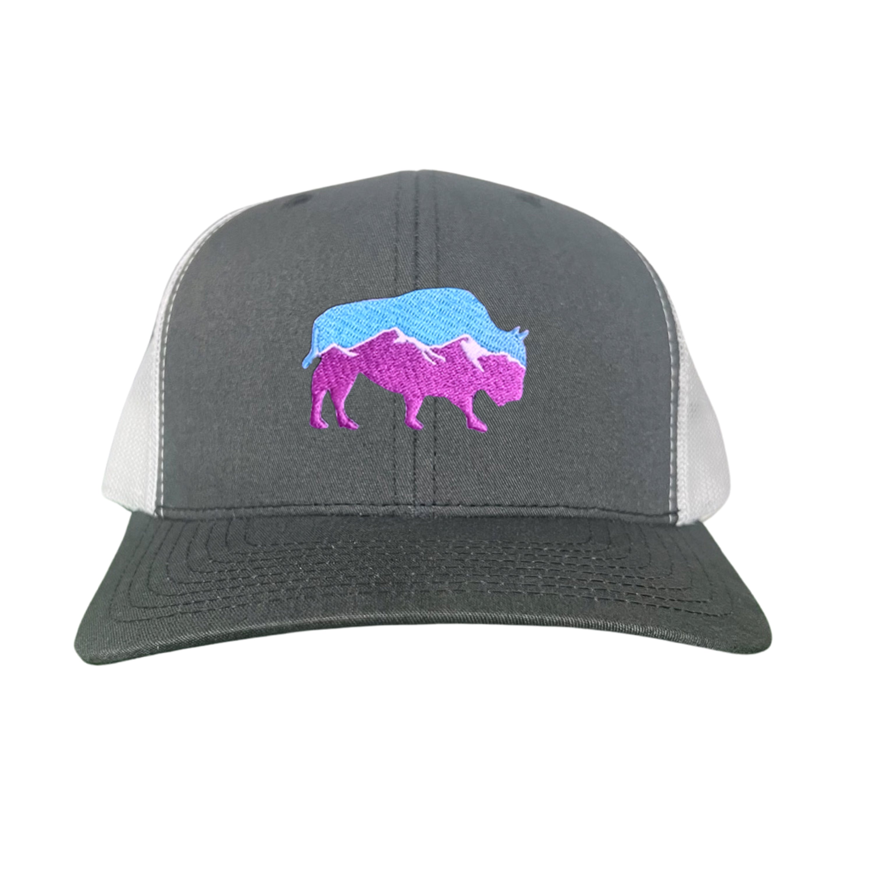 Mountain Bison Patch Outdoor Casual Baseball Hat
