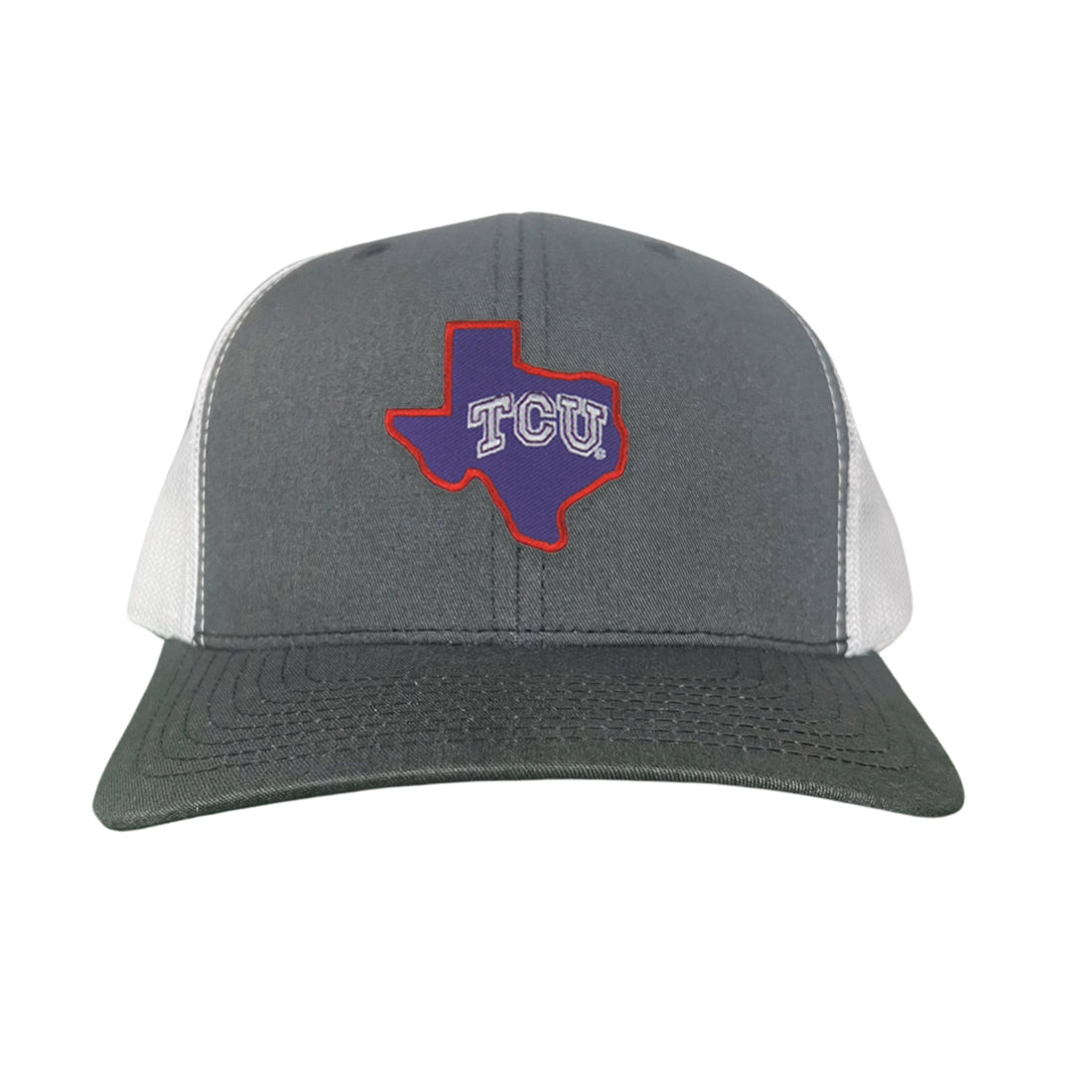 Last Stand State of Texas TCU Horned Frogs hat in a baseball cap silhouette