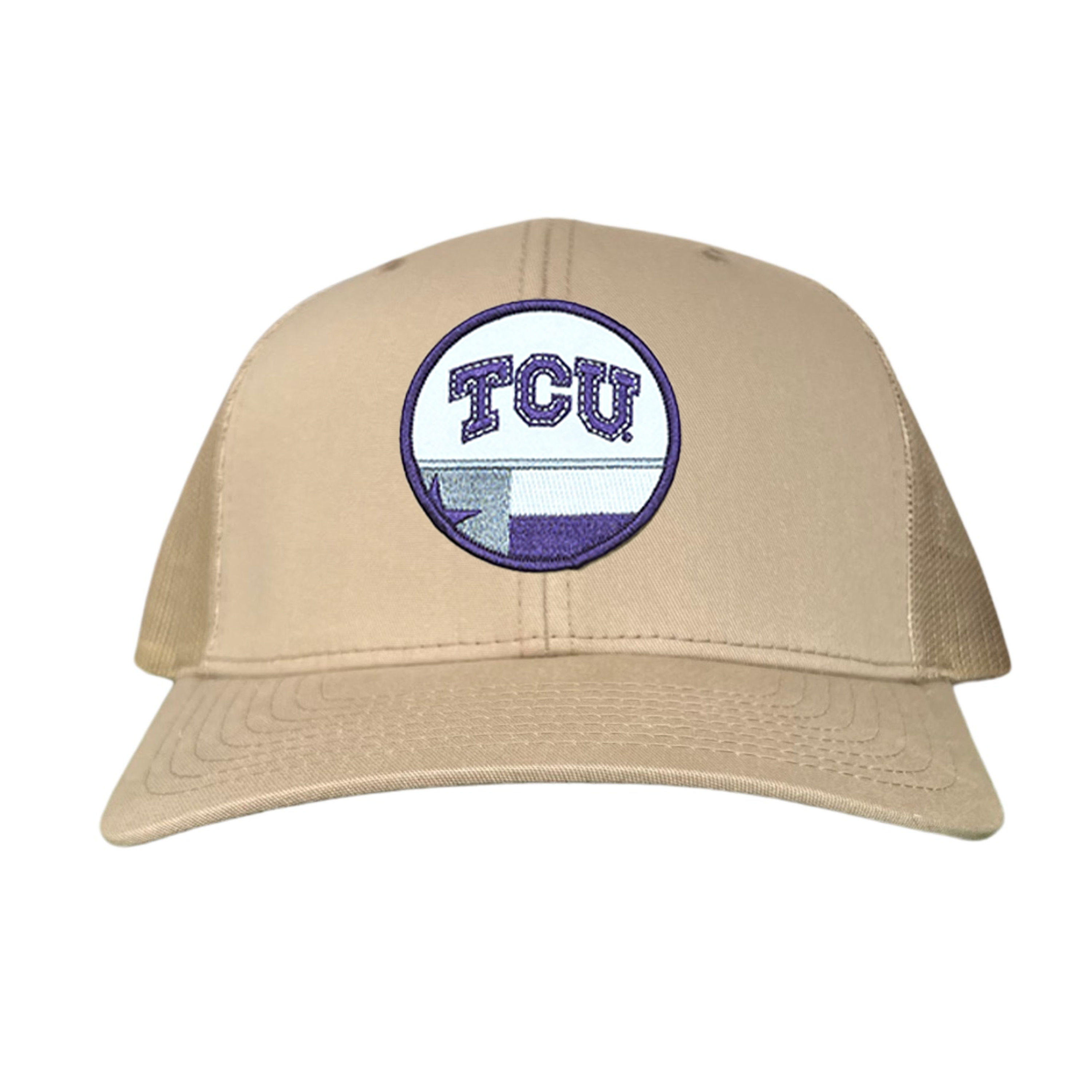 TCU Logo and Texas State Flag Patch Baseball Hat