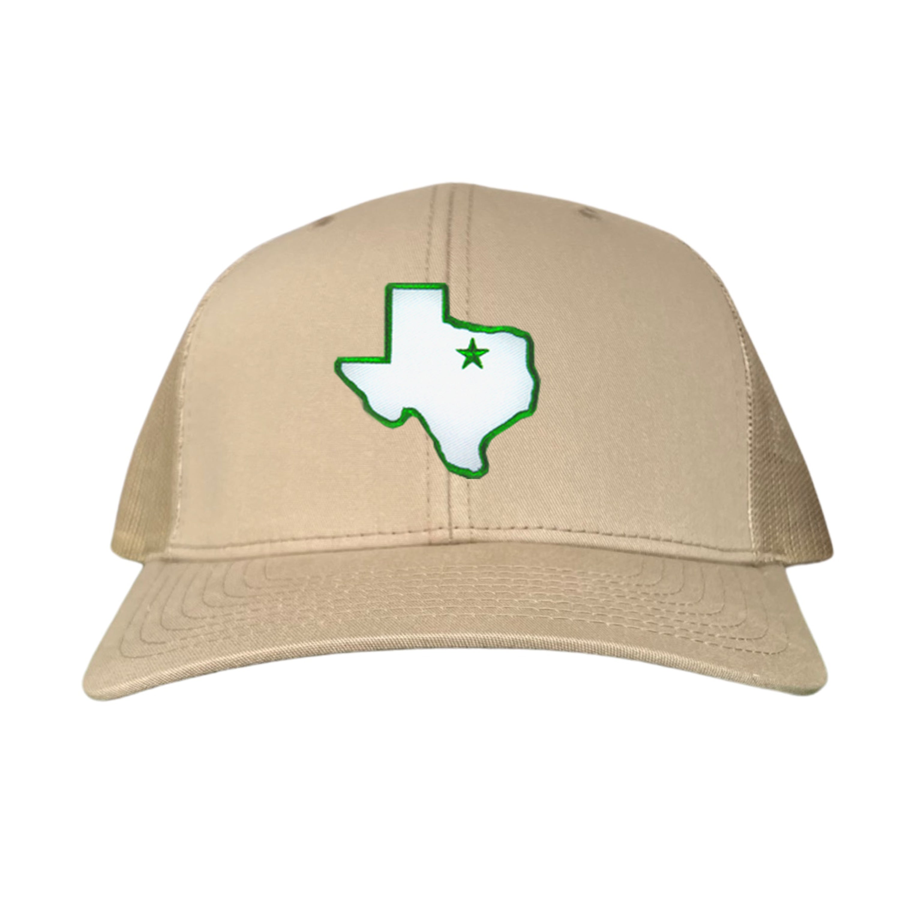 UNT State of Texas Star Baseball Hat Green Black Beige White