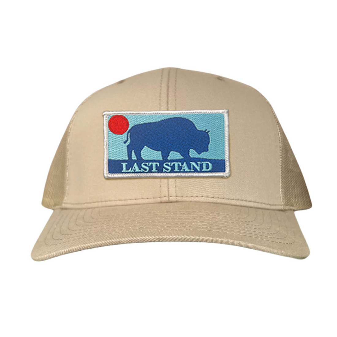 Bison Sunset Baseball Cap - Mountain Outdoors Snapback Hat