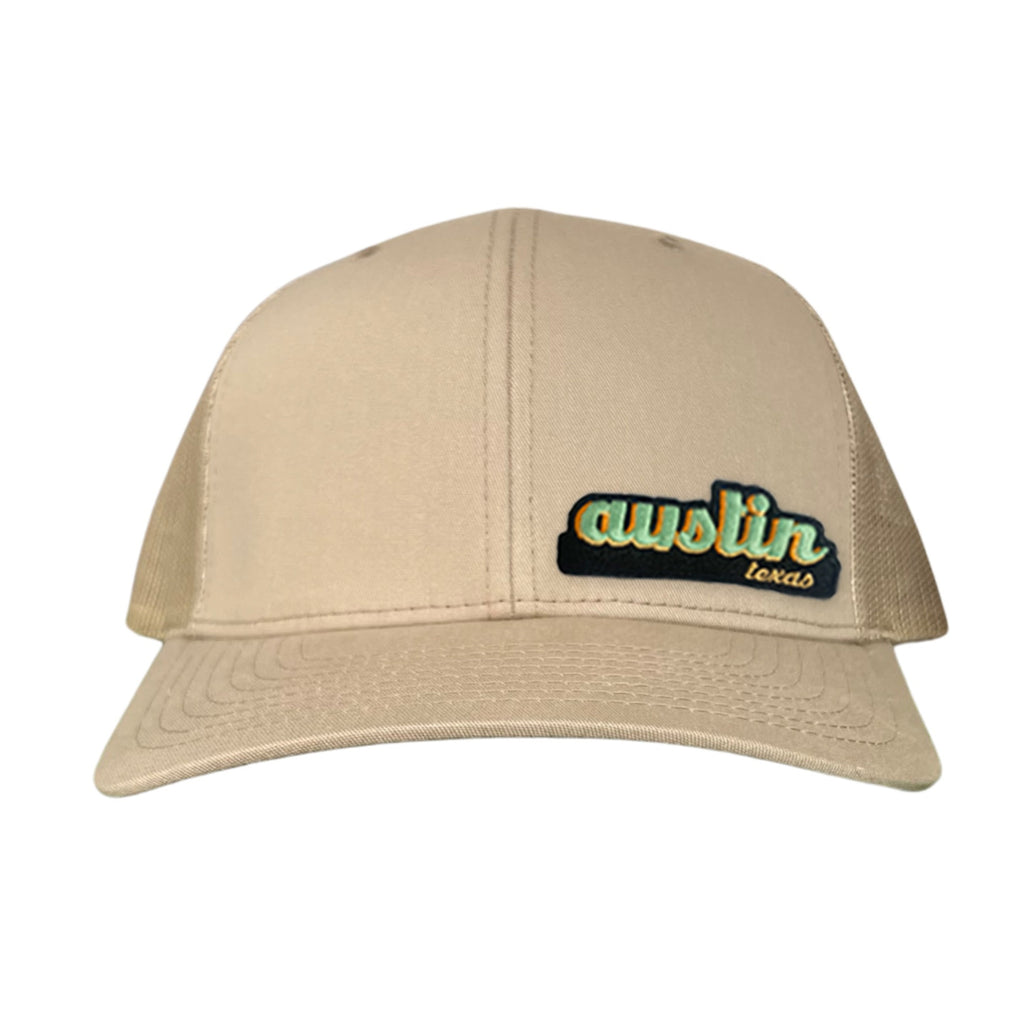 Last Stand Austin Texas Cut Out Patch Trucker Hat
