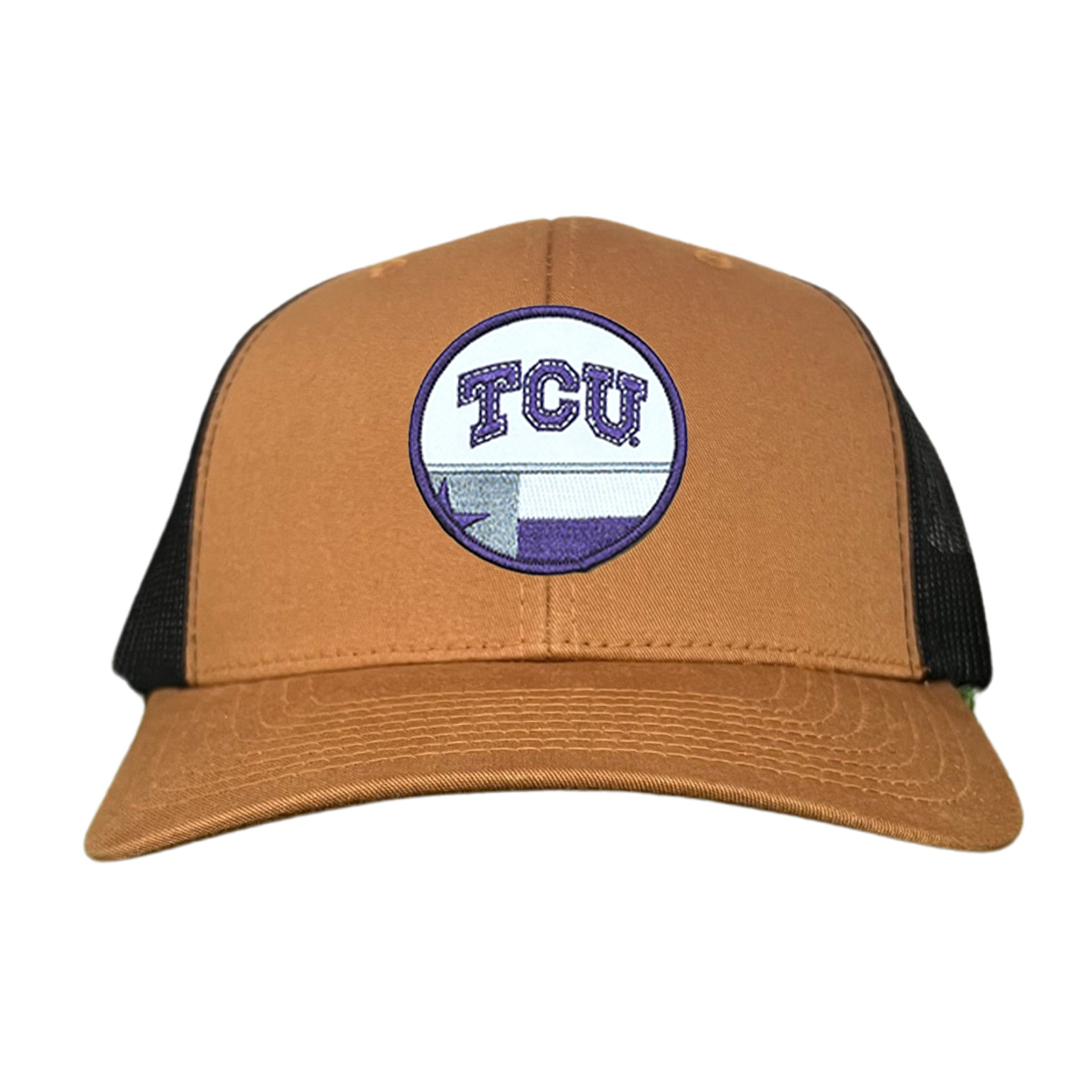 TCU Logo and Texas State Flag Patch Baseball Hat