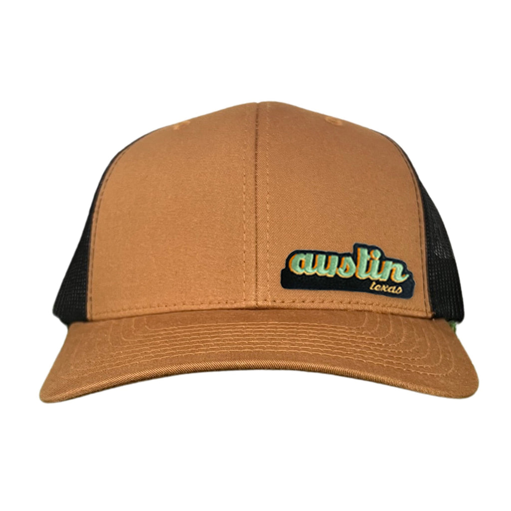 Last Stand Austin Texas Cut Out Patch Trucker Hat