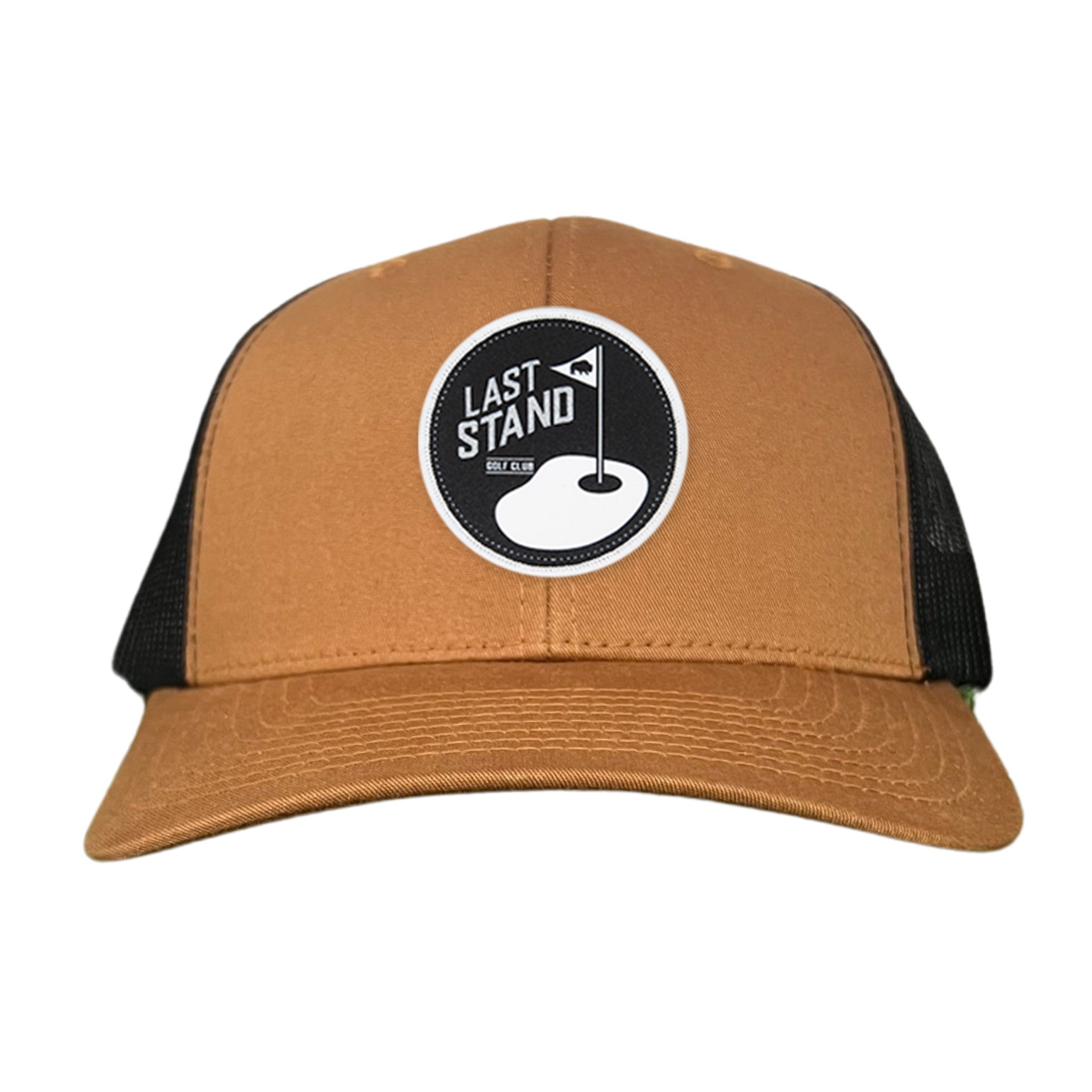 Golf Club Snapback Hat with Breathable Mesh Back and Curved Bill