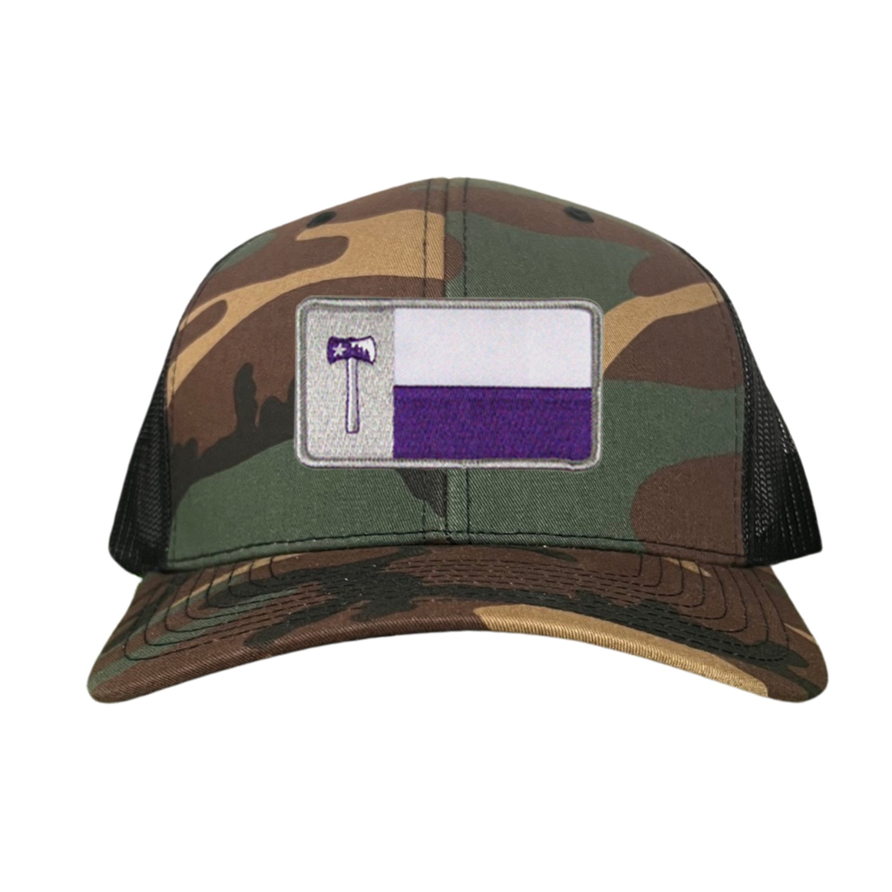 SFA / Axe Texas State Flag / Curved Bill Mesh Snapback Hat