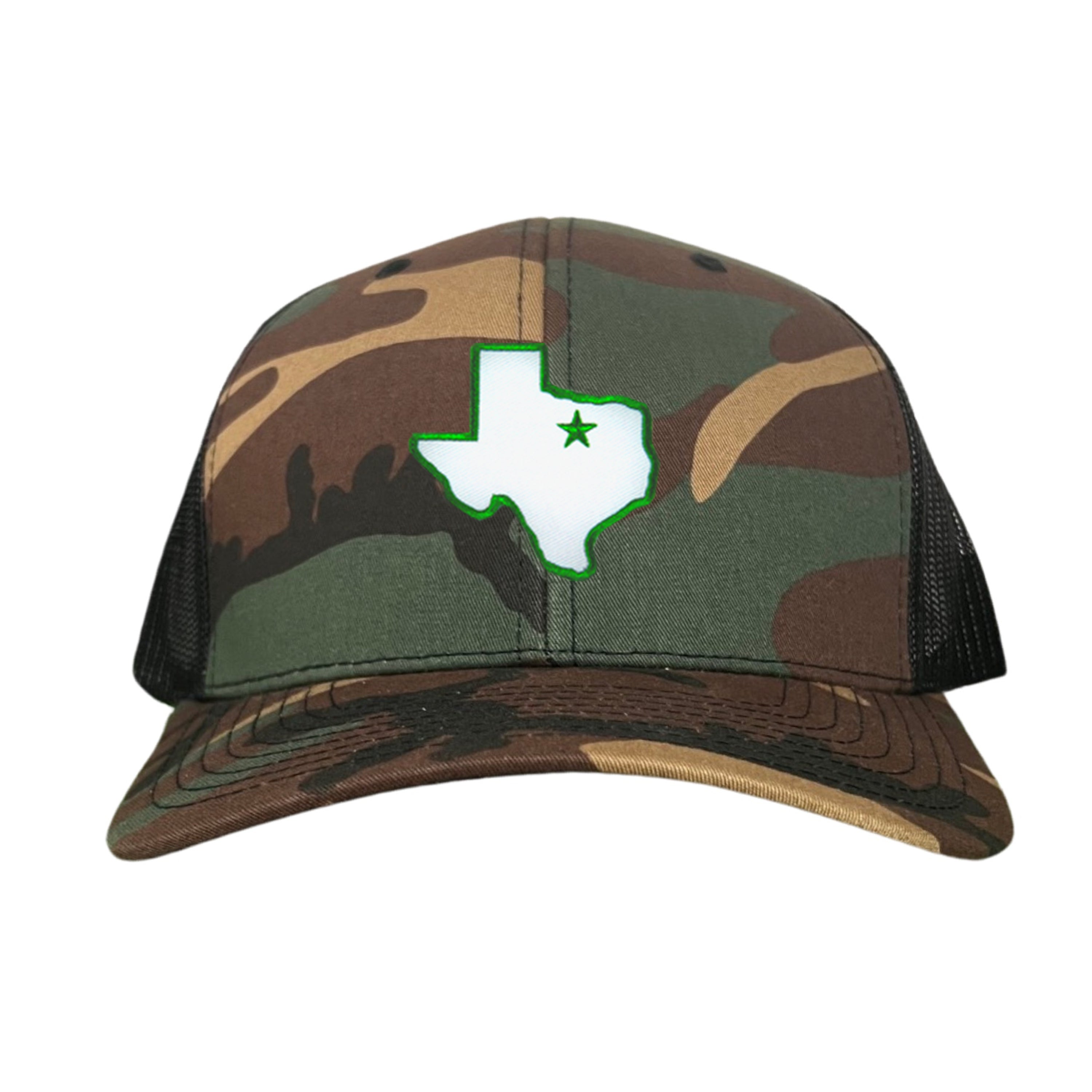 UNT State of Texas Star Baseball Hat Green Black Beige White