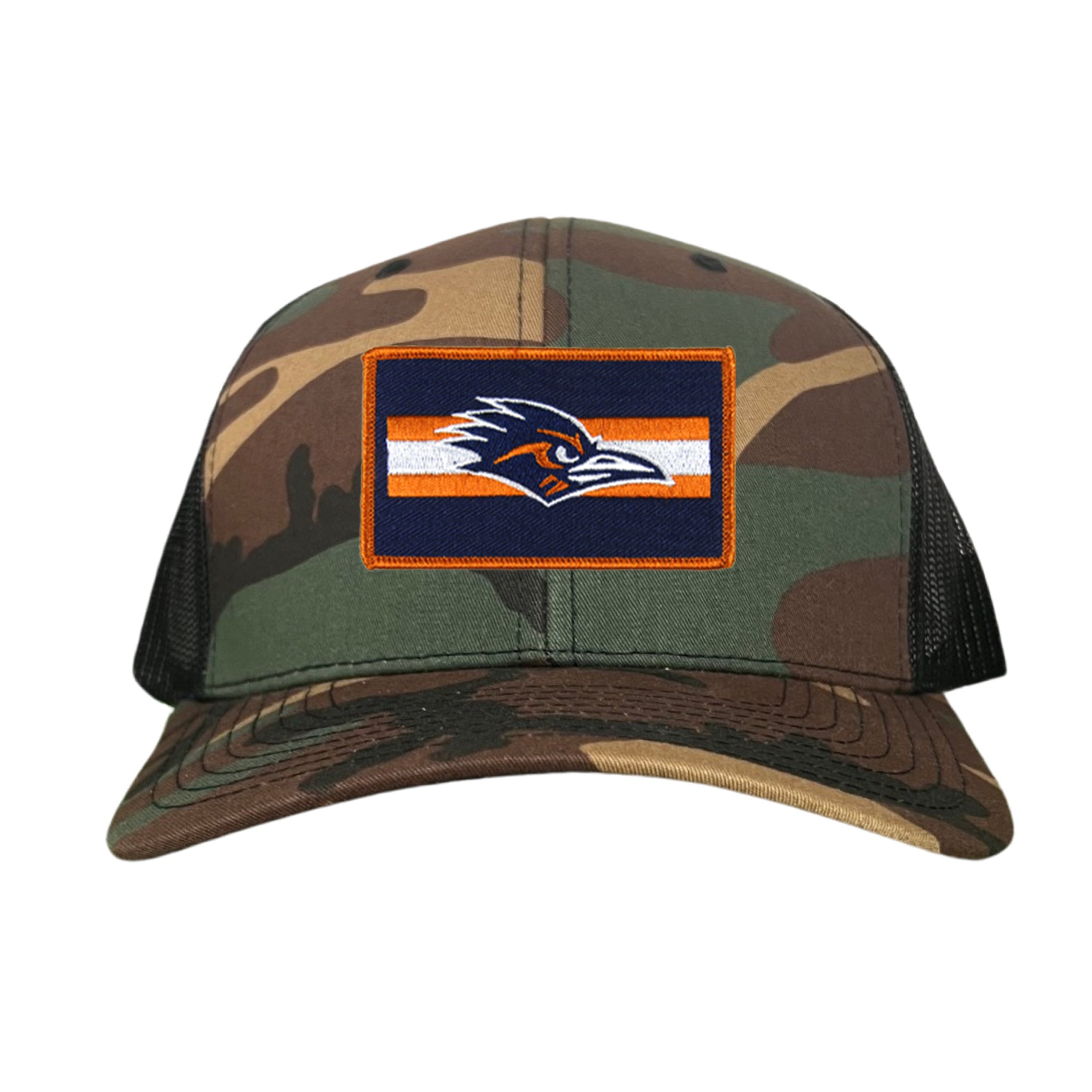 UTSA Roadrunner Rectangle Stripe Patch Hat - Blue and Orange