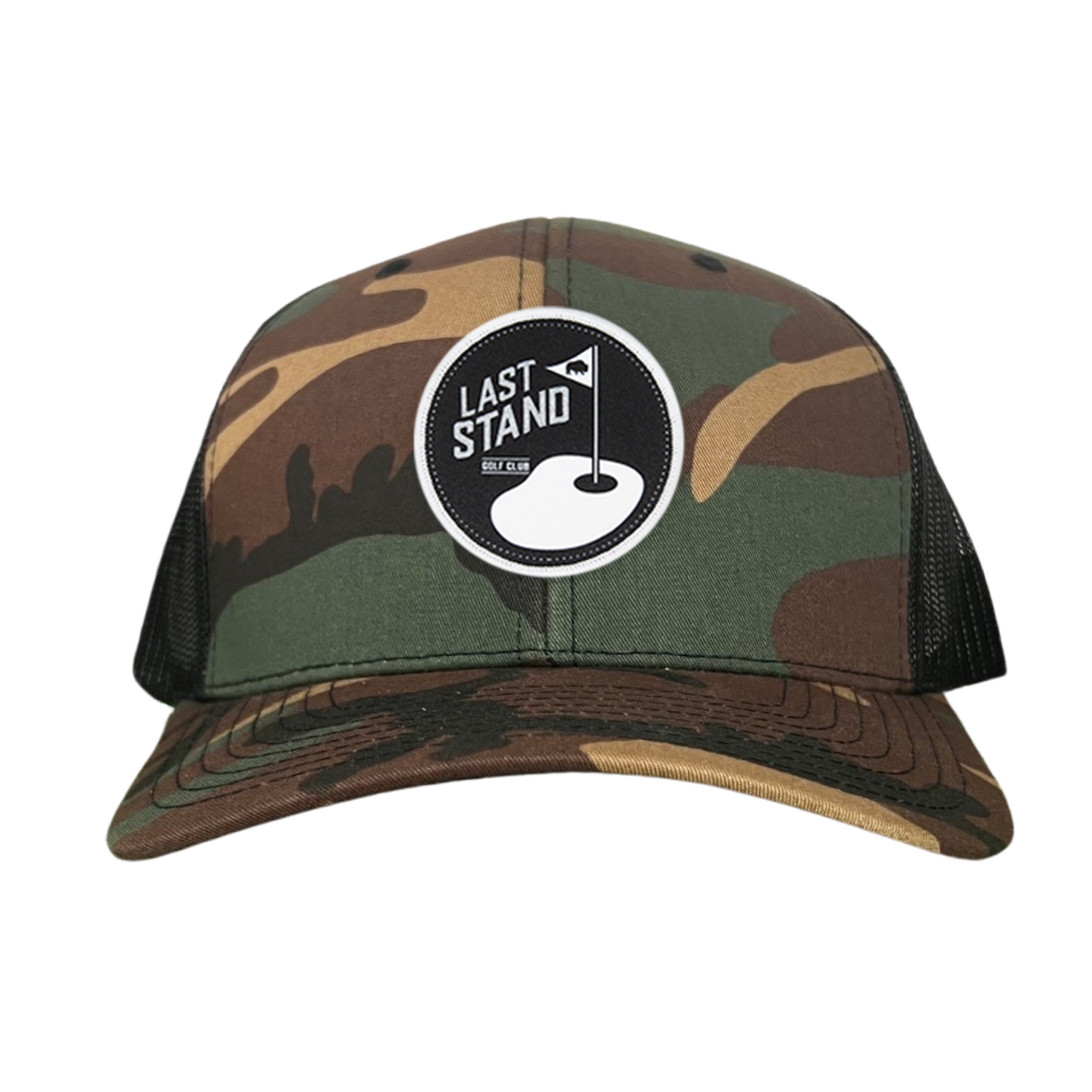Golf Club Snapback Hat with Breathable Mesh Back and Curved Bill