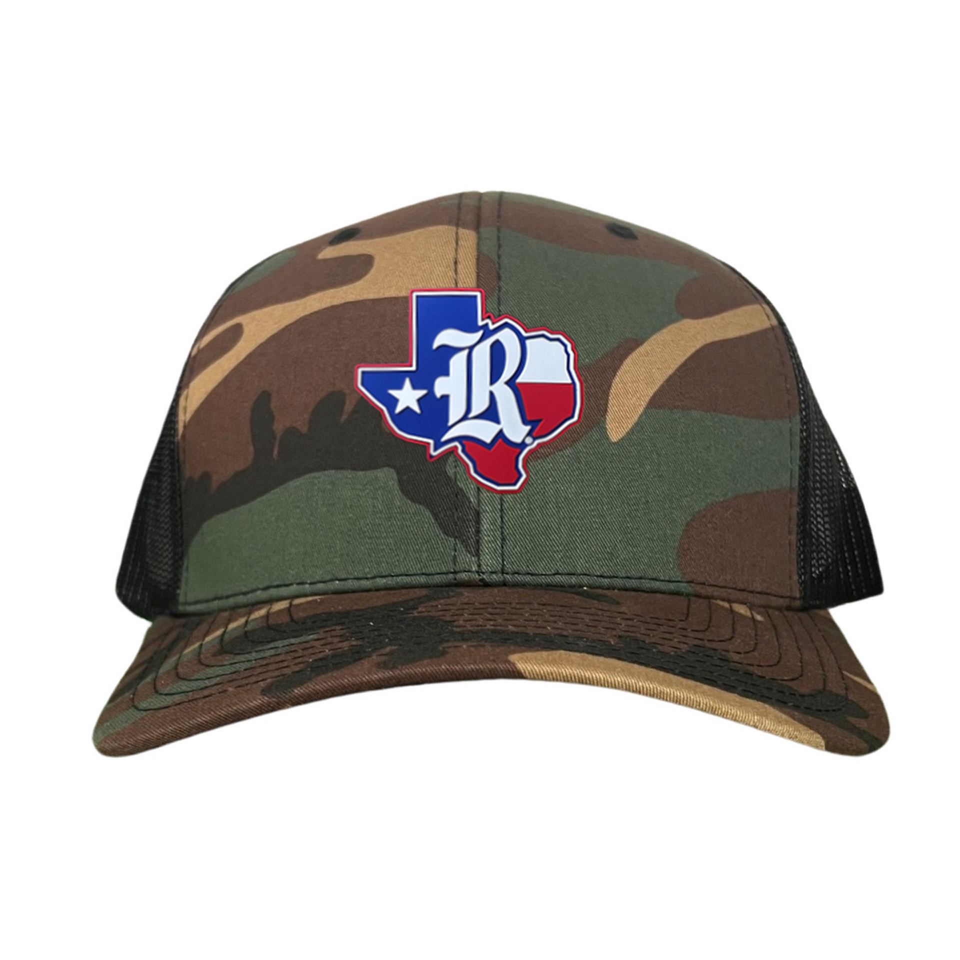 Rice University Old R Texas Flag Rubber Patch Hat