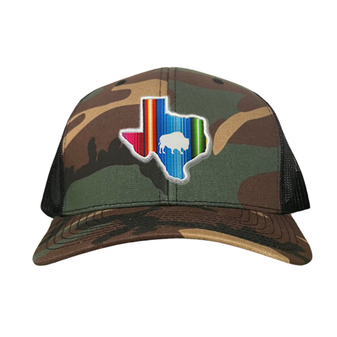 State of Texas Serape Baseball Cap with Adjustable Snapback Closure