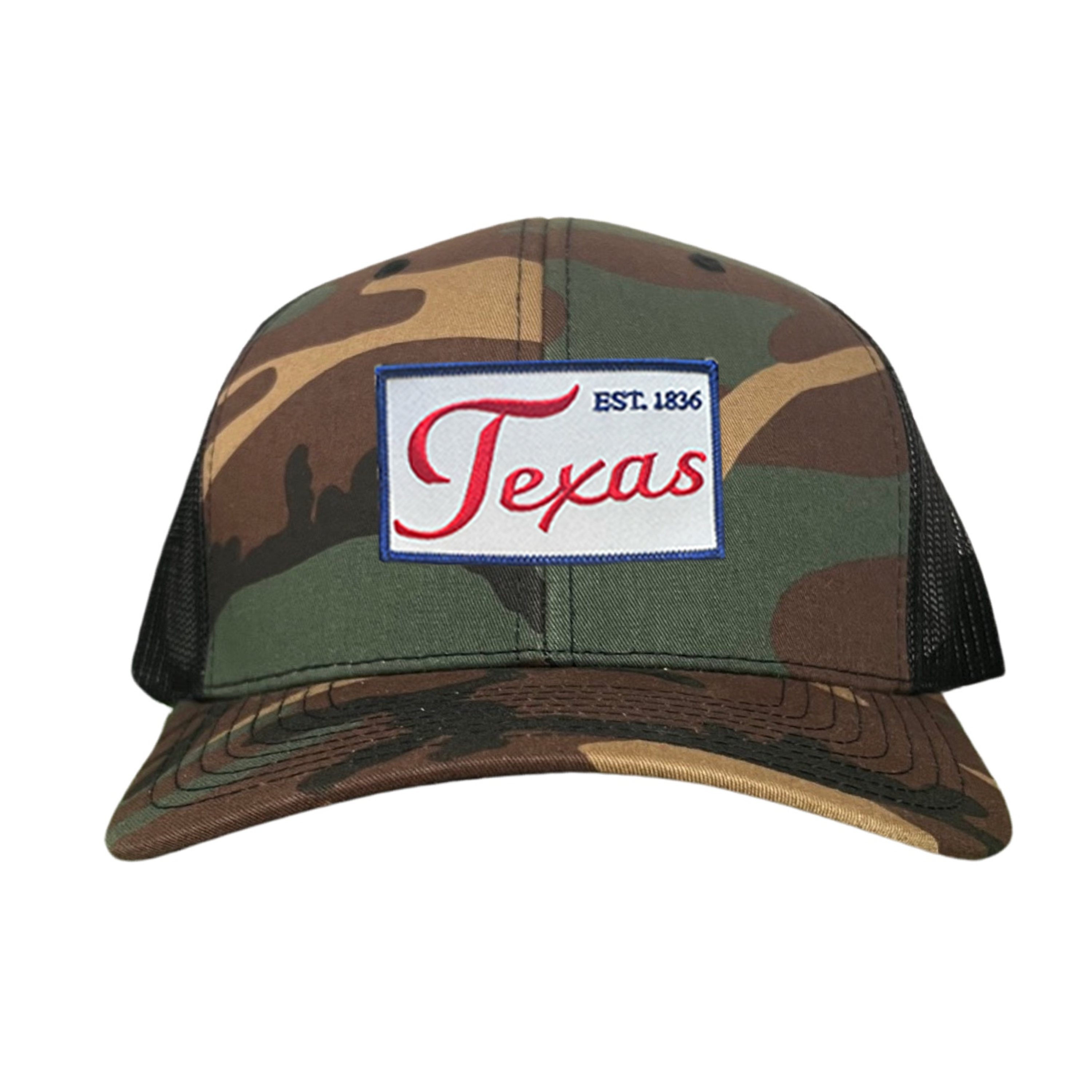 Texas EST 1836 Script Hat - Mesh Snapback, Dad or Rope Style
