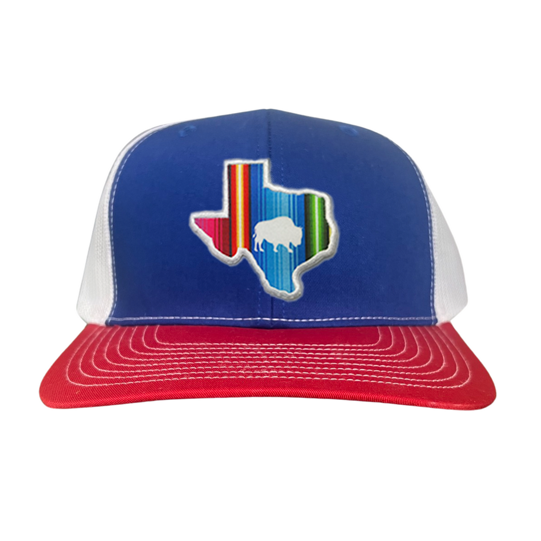 State of Texas Serape Baseball Cap with Adjustable Snapback Closure