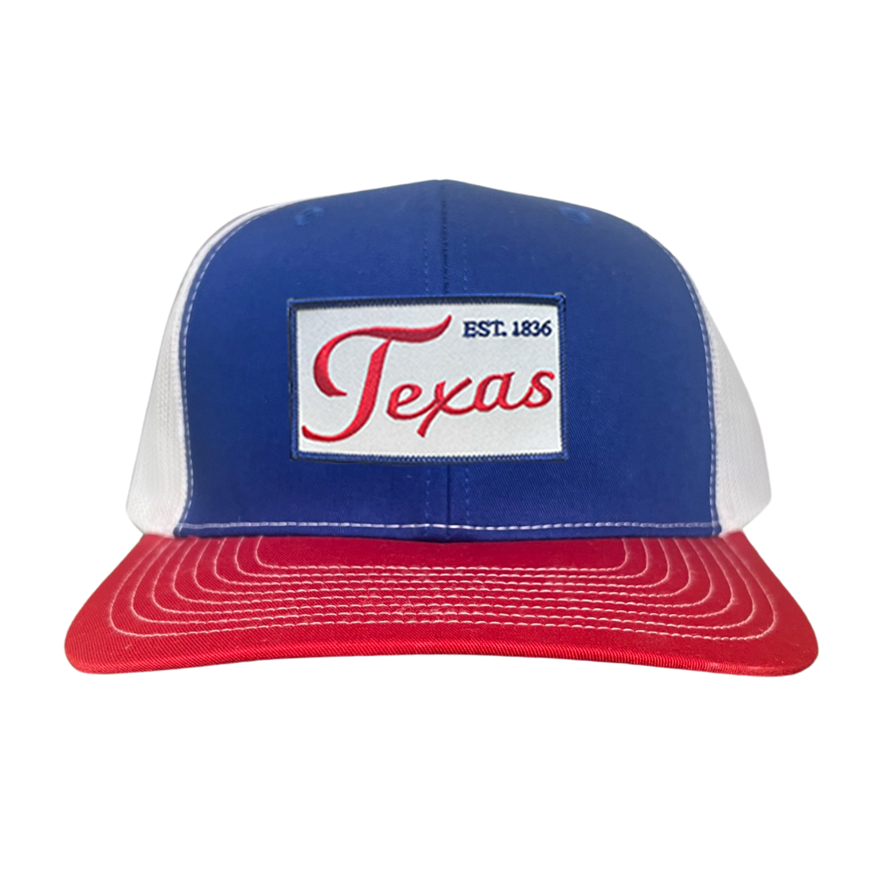 Texas EST 1836 Script Hat - Mesh Snapback, Dad or Rope Style