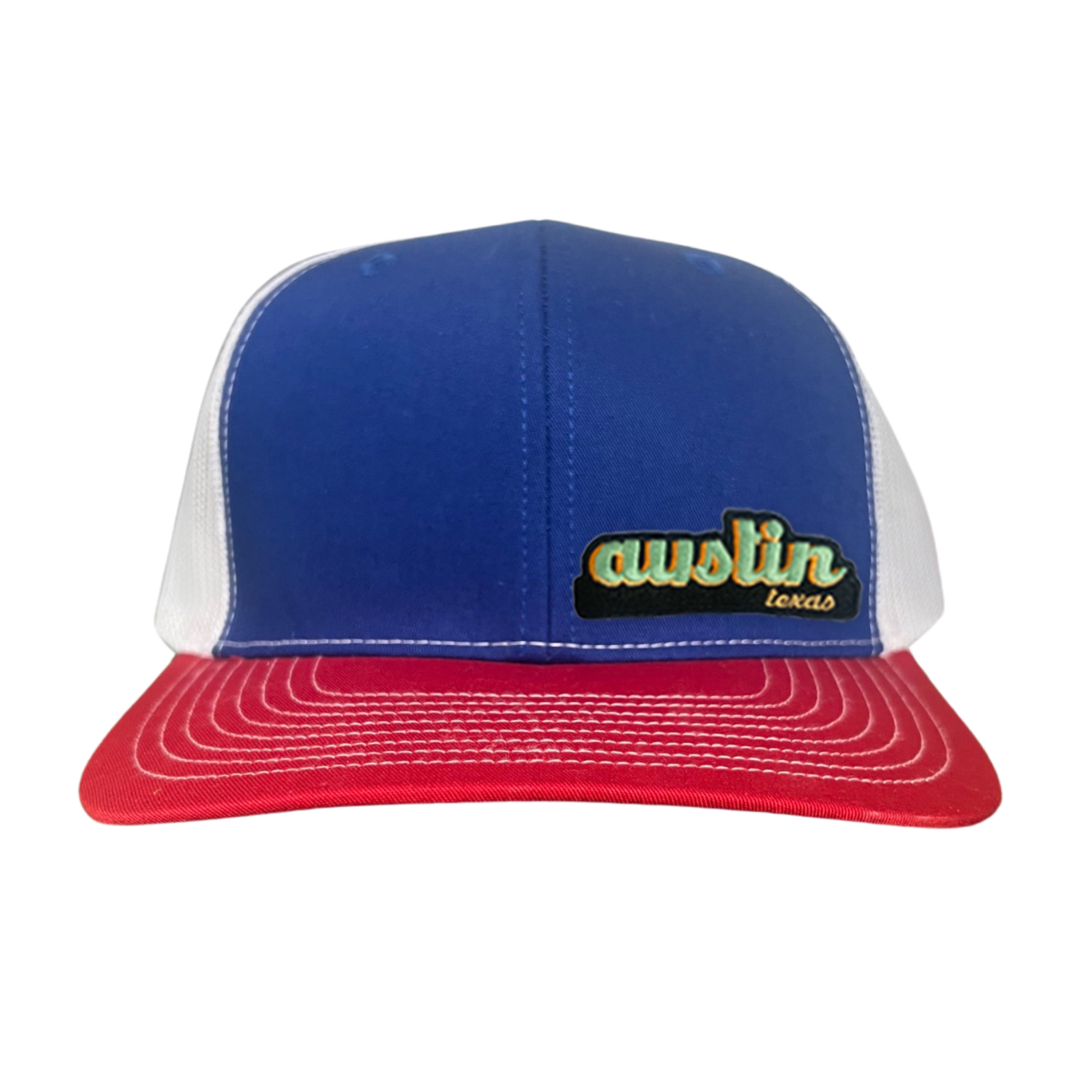 Last Stand Austin Texas Cut Out Patch Trucker Hat
