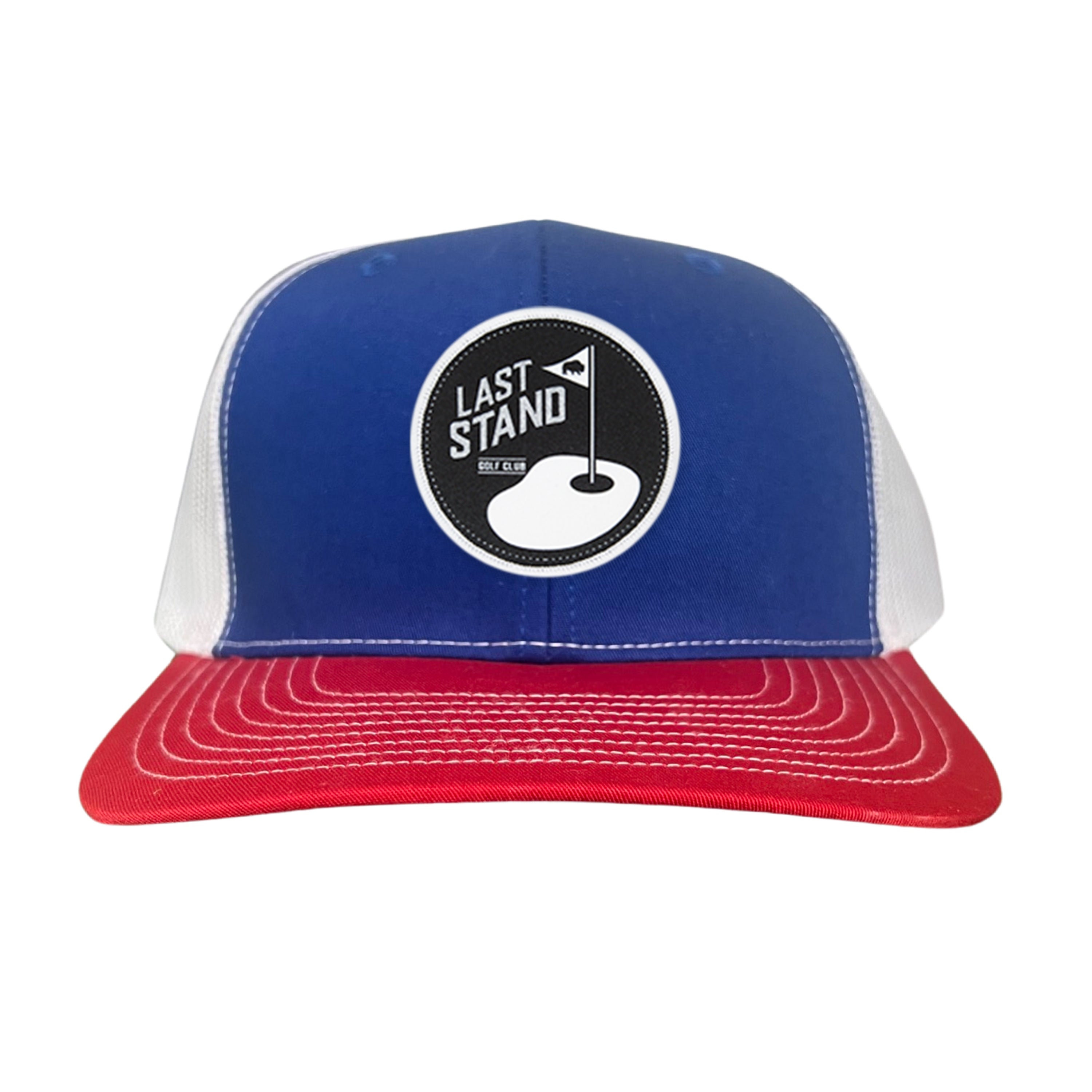 Golf Club Snapback Hat with Breathable Mesh Back and Curved Bill