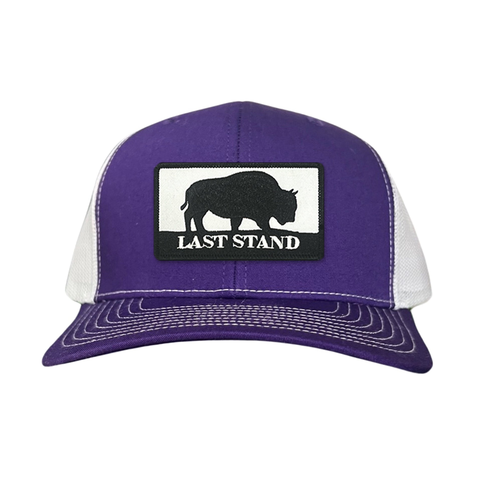 Bison Graphic Curved Bill Trucker Hat Mesh Snapback Cap