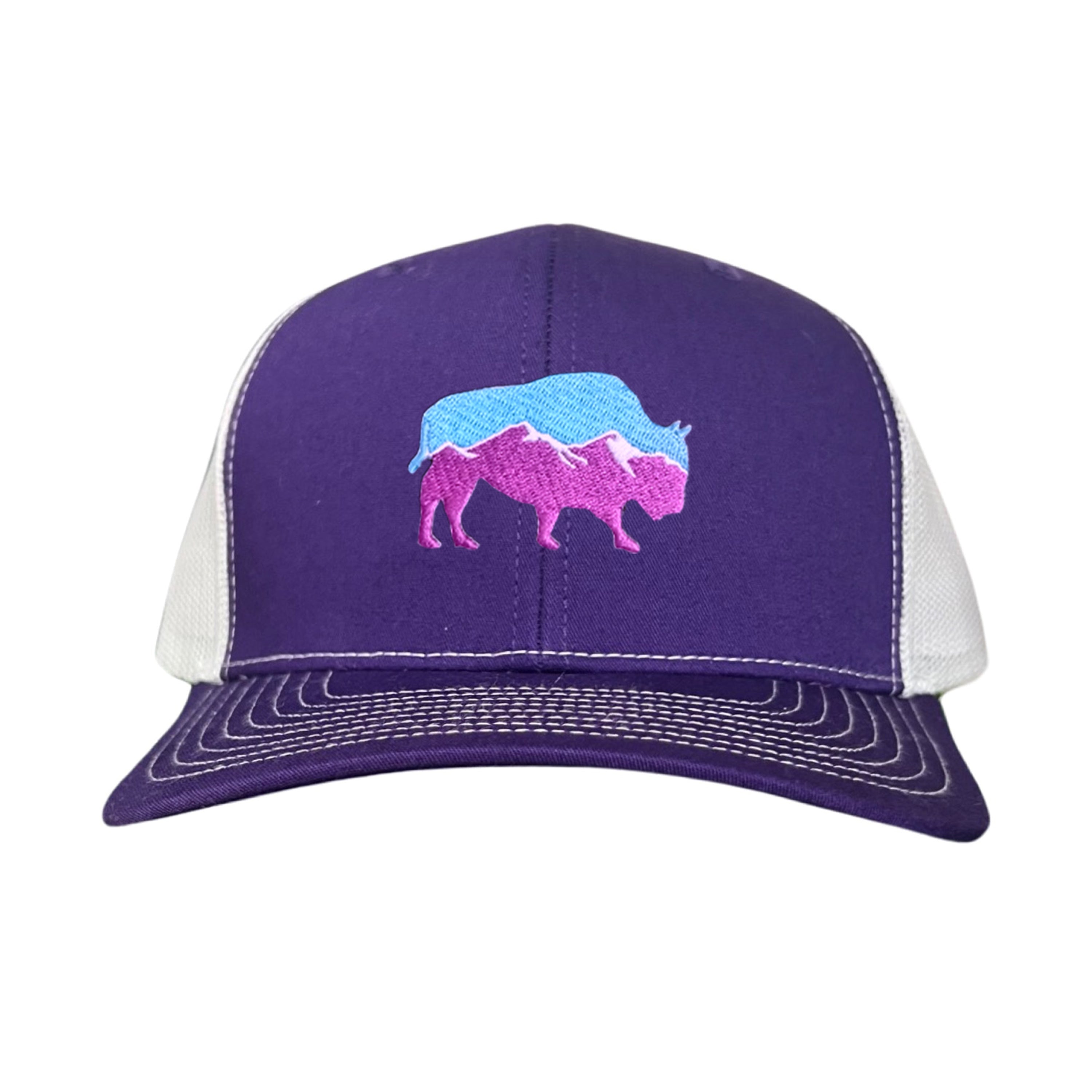 Mountain Bison patch baseball hat featuring a classic design.