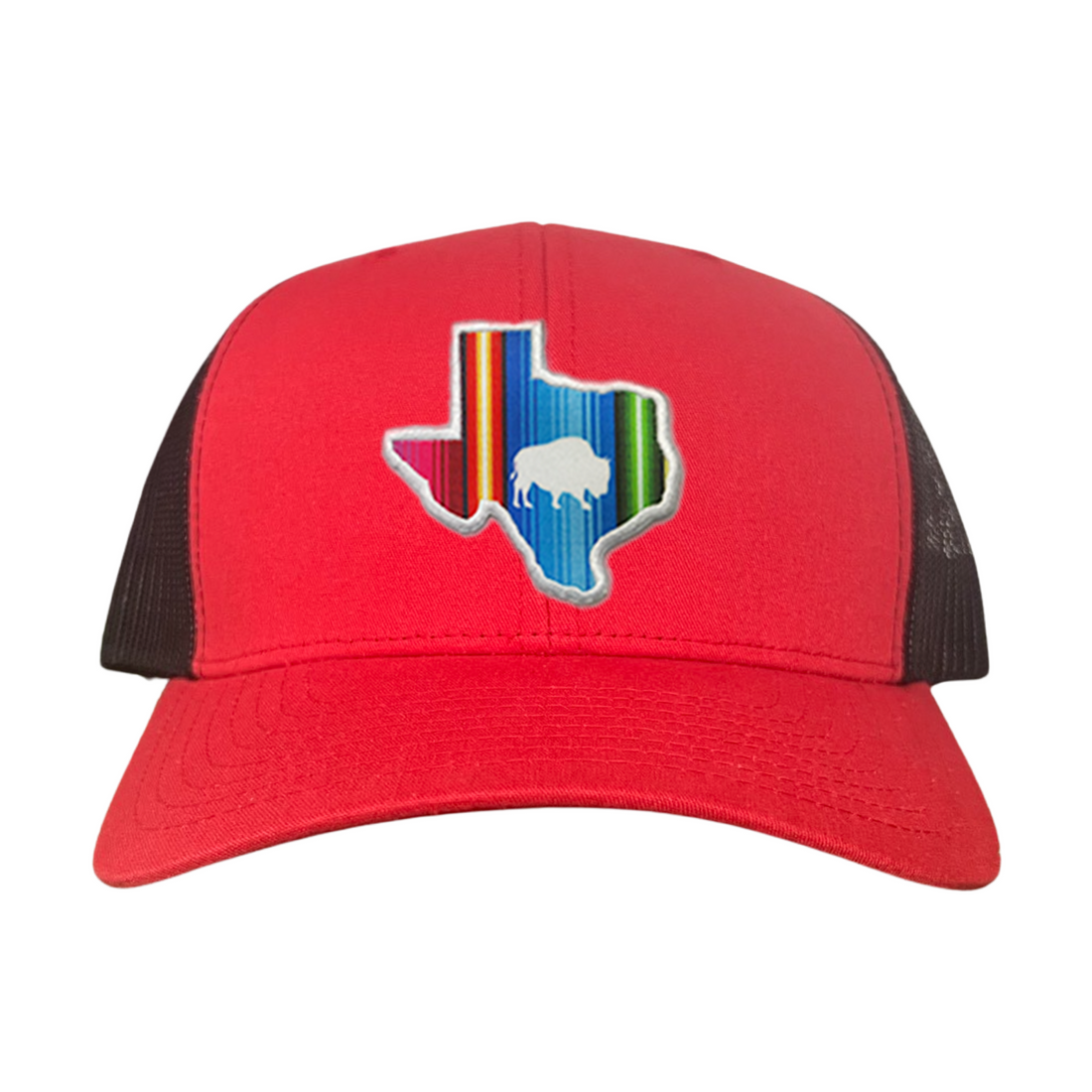 State of Texas Serape Baseball Cap with Adjustable Snapback Closure