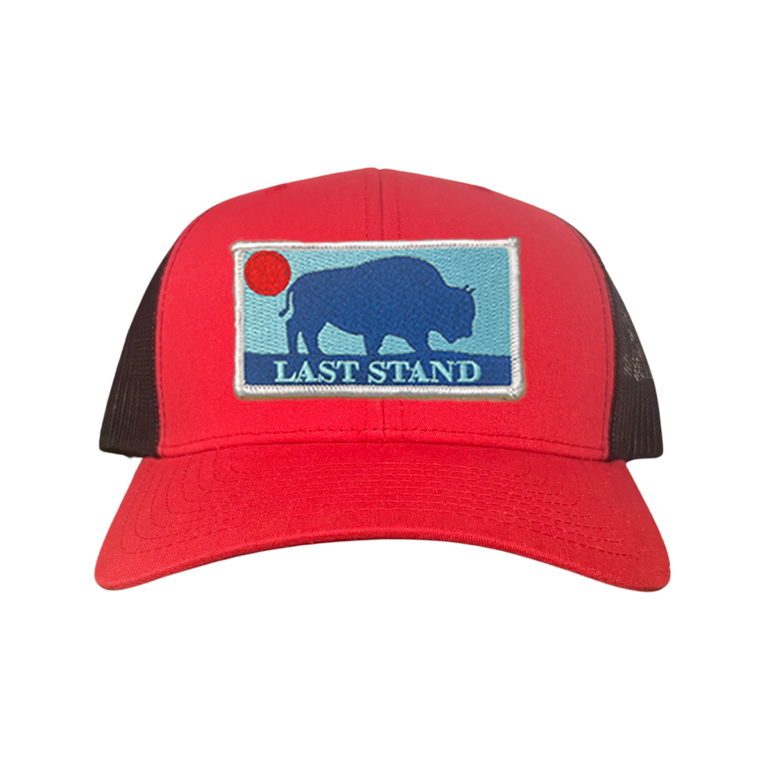 Bison Sunset Baseball Cap - Mountain Outdoors Snapback Hat