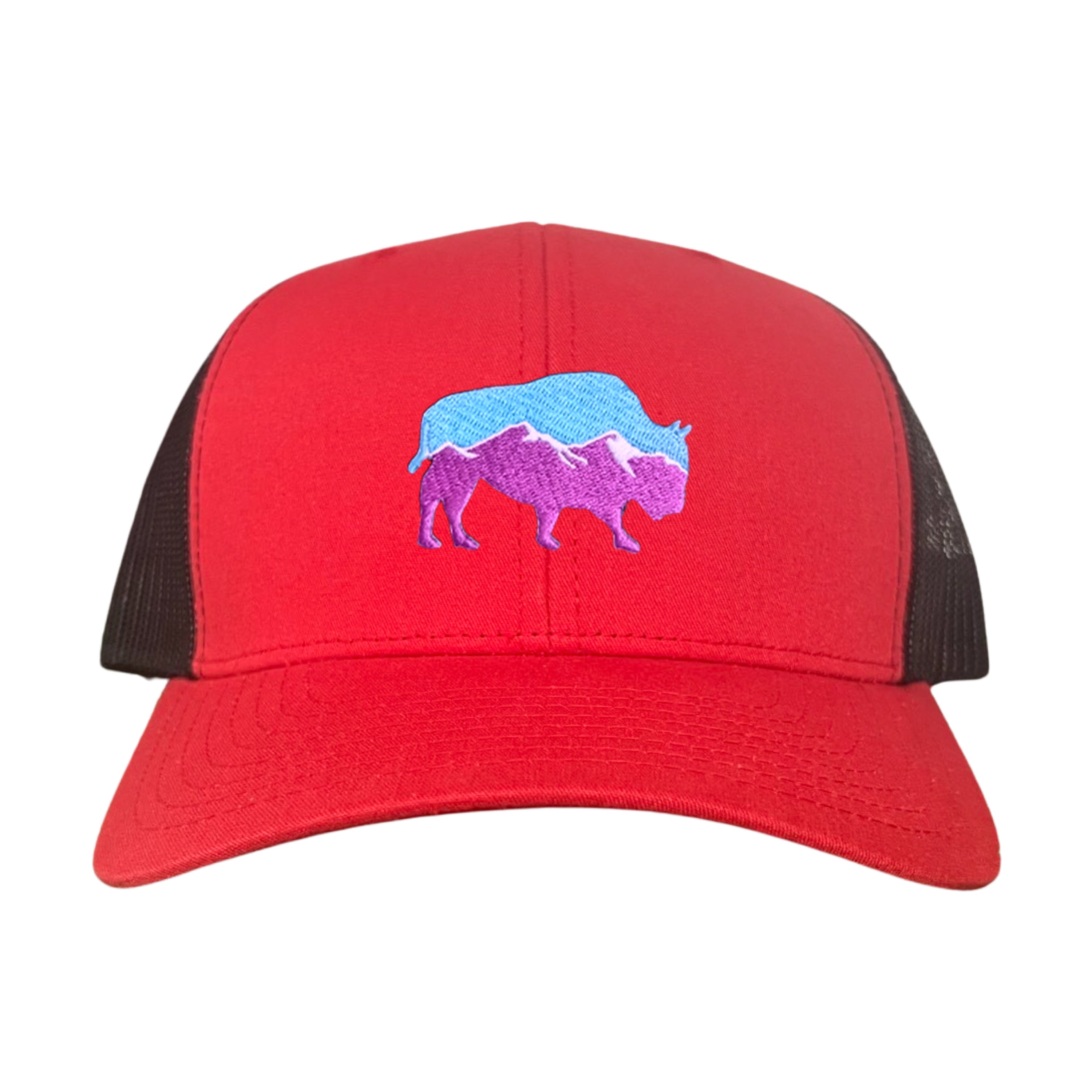 Mountain Bison Patch Outdoor Casual Baseball Hat