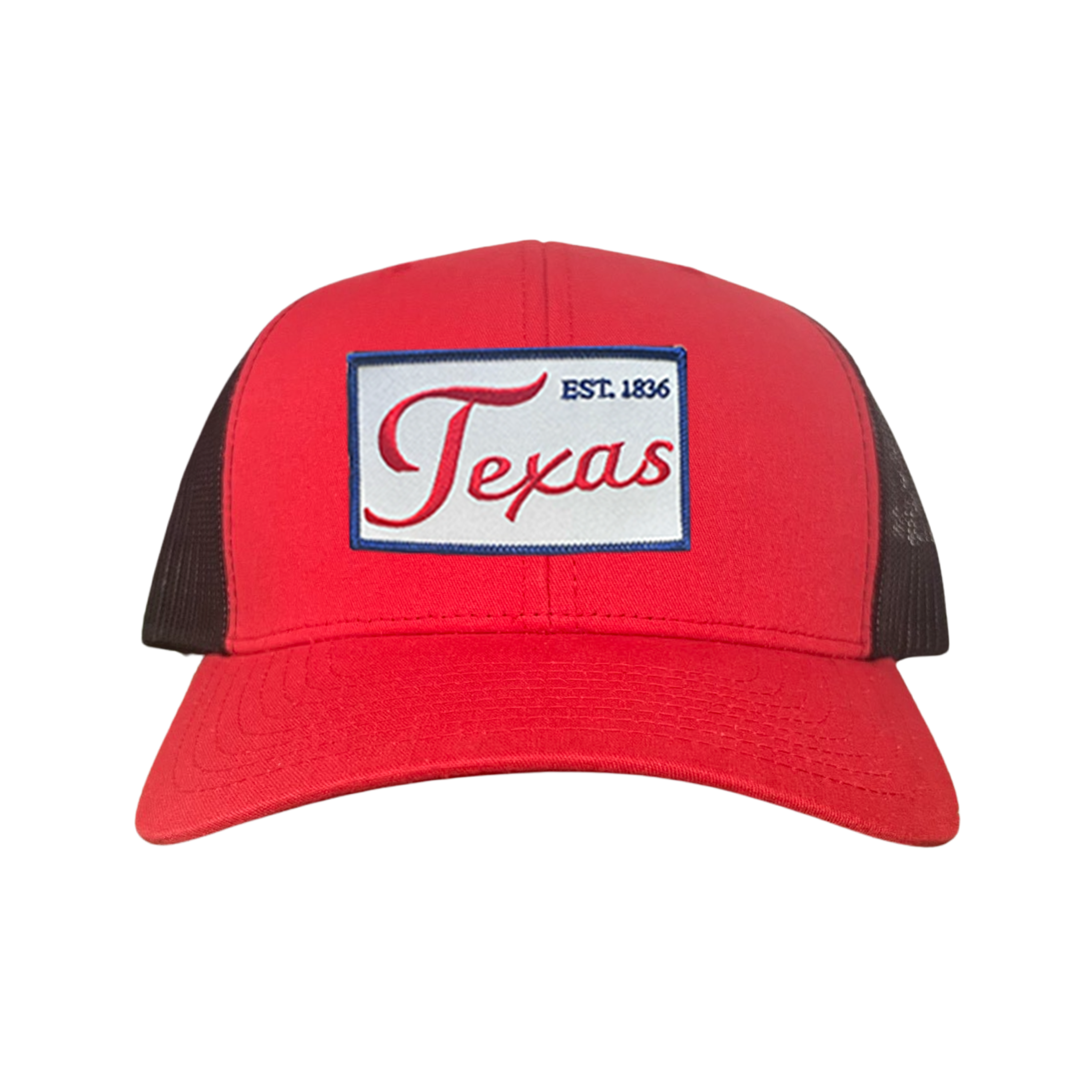 Texas EST 1836 Script Hat - Mesh Snapback, Dad or Rope Style
