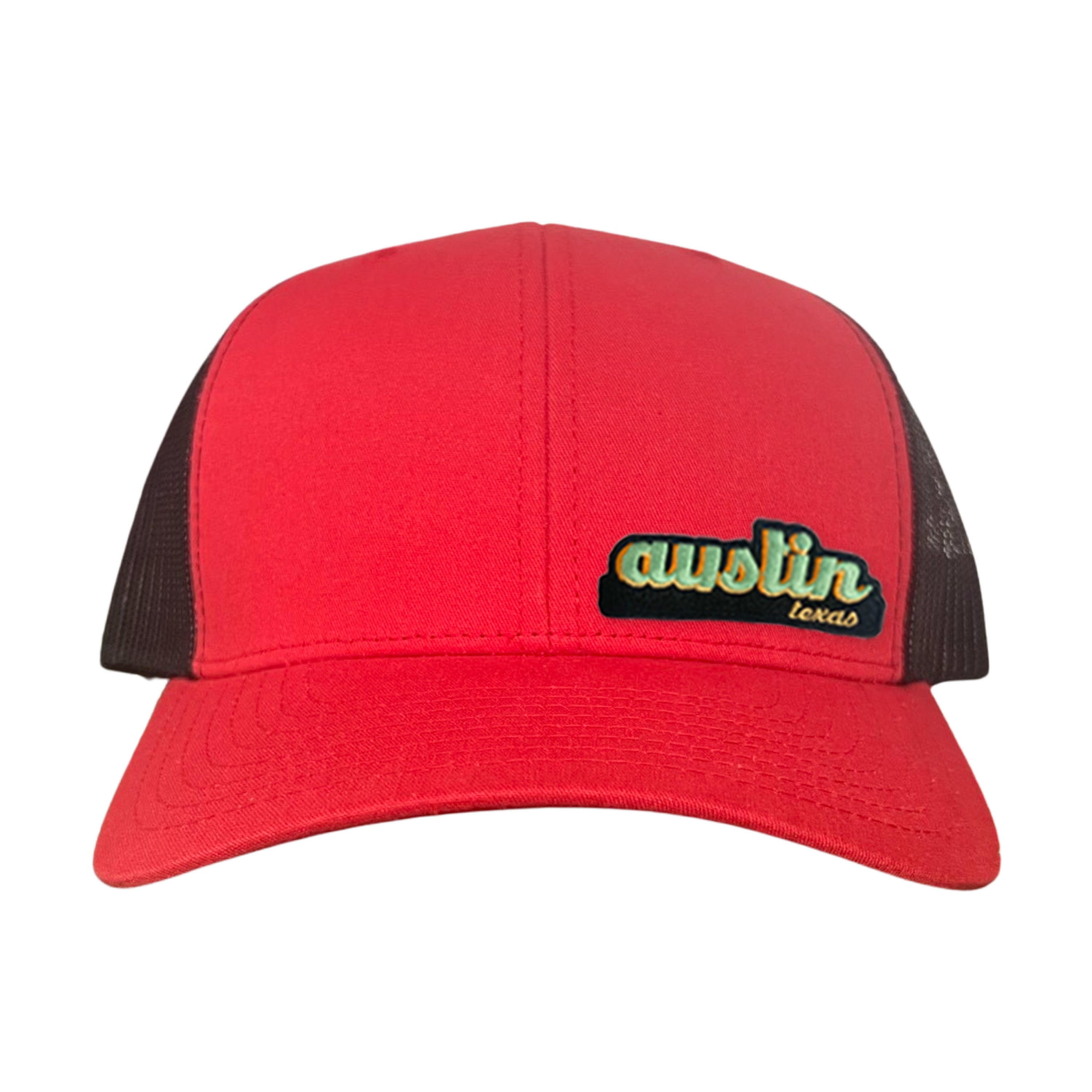 Last Stand Austin Texas Cut Out Patch Trucker Hat