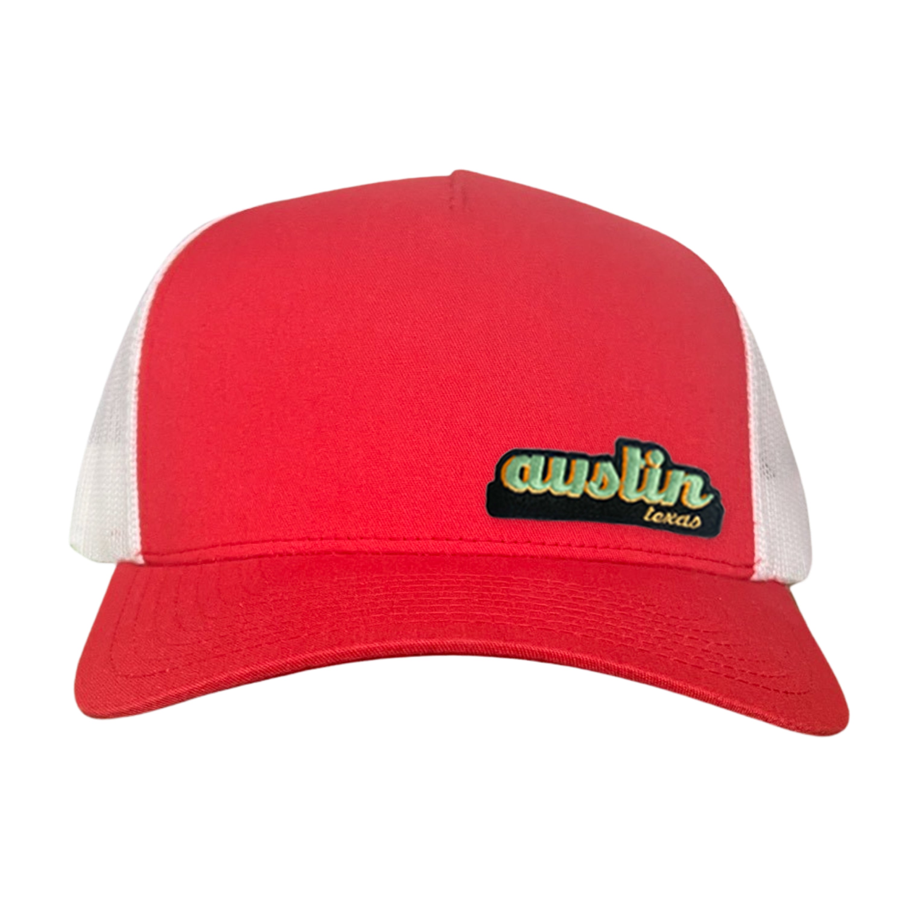 Last Stand Austin Texas Cut Out Patch Trucker Hat