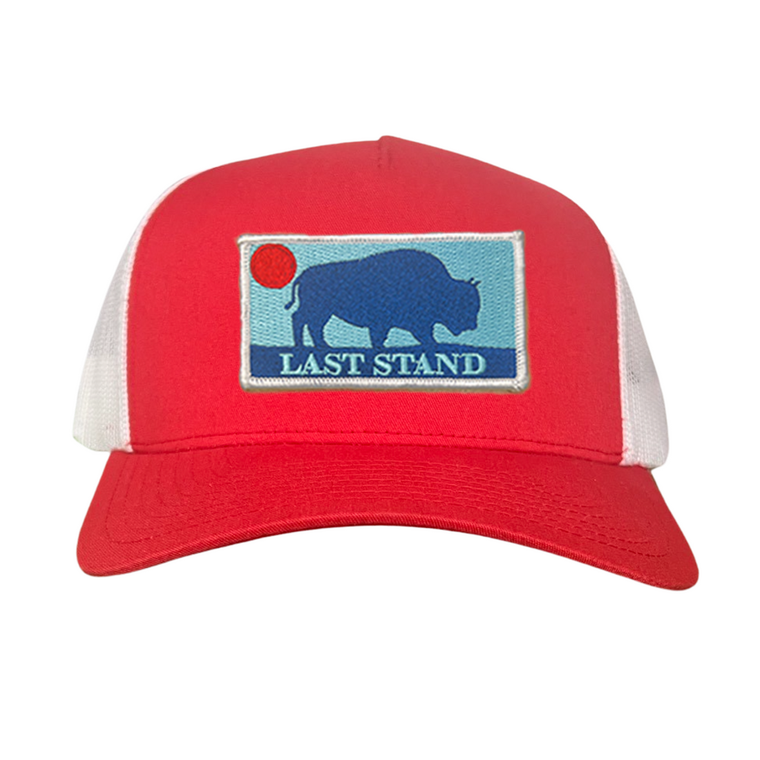 Bison Sunset Baseball Cap - Mountain Outdoors Snapback Hat