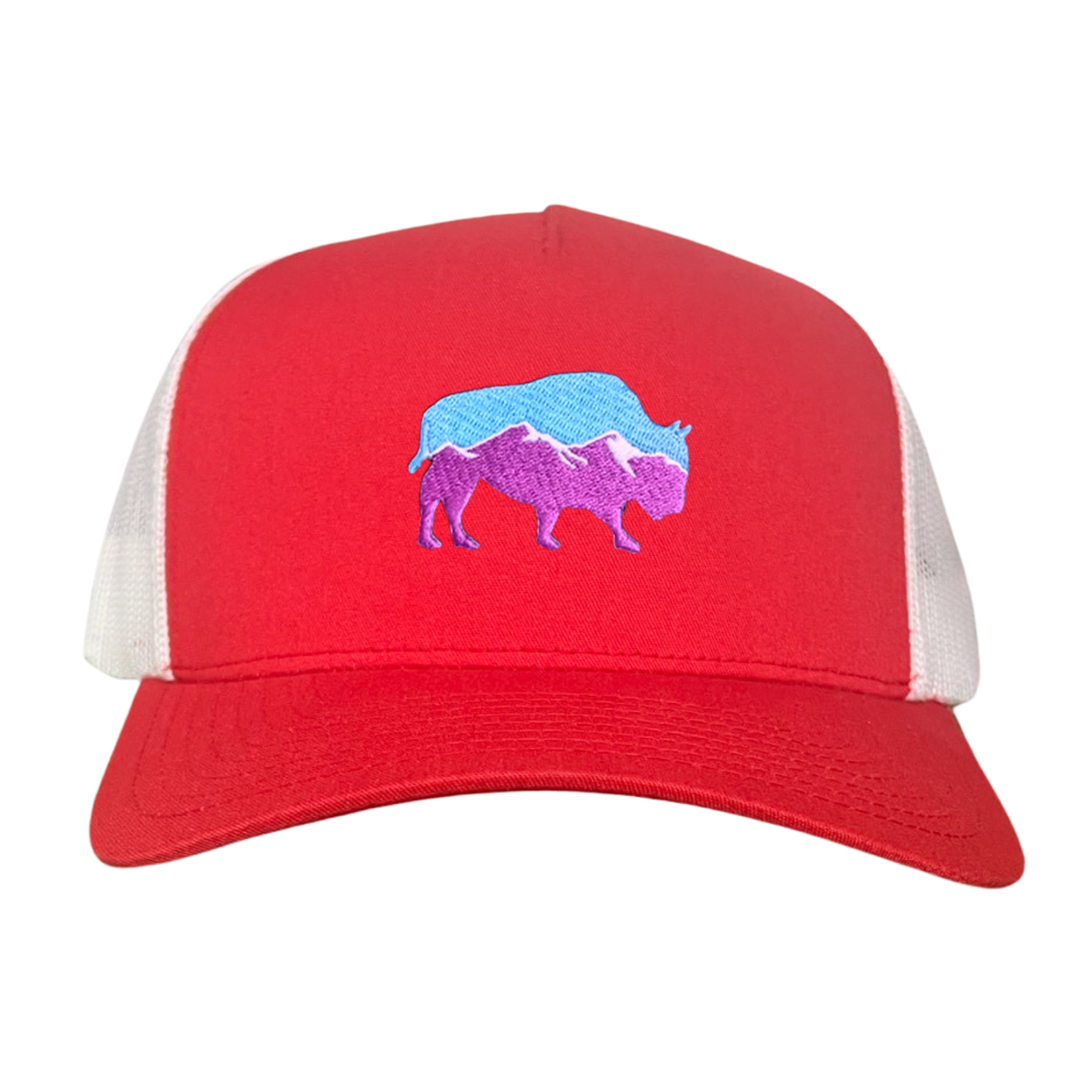 Mountain Bison Patch Outdoor Casual Baseball Hat