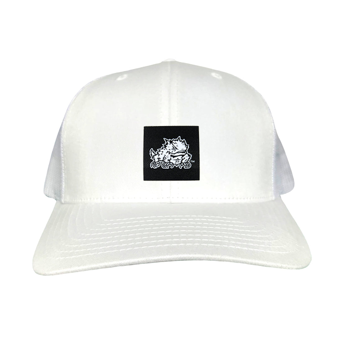 TCU Horned Frog Logo Black Label Hat - Adjustable Snapback & Trucker