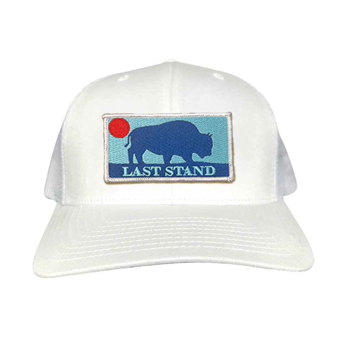 Bison Sunset Baseball Cap - Mountain Outdoors Snapback Hat