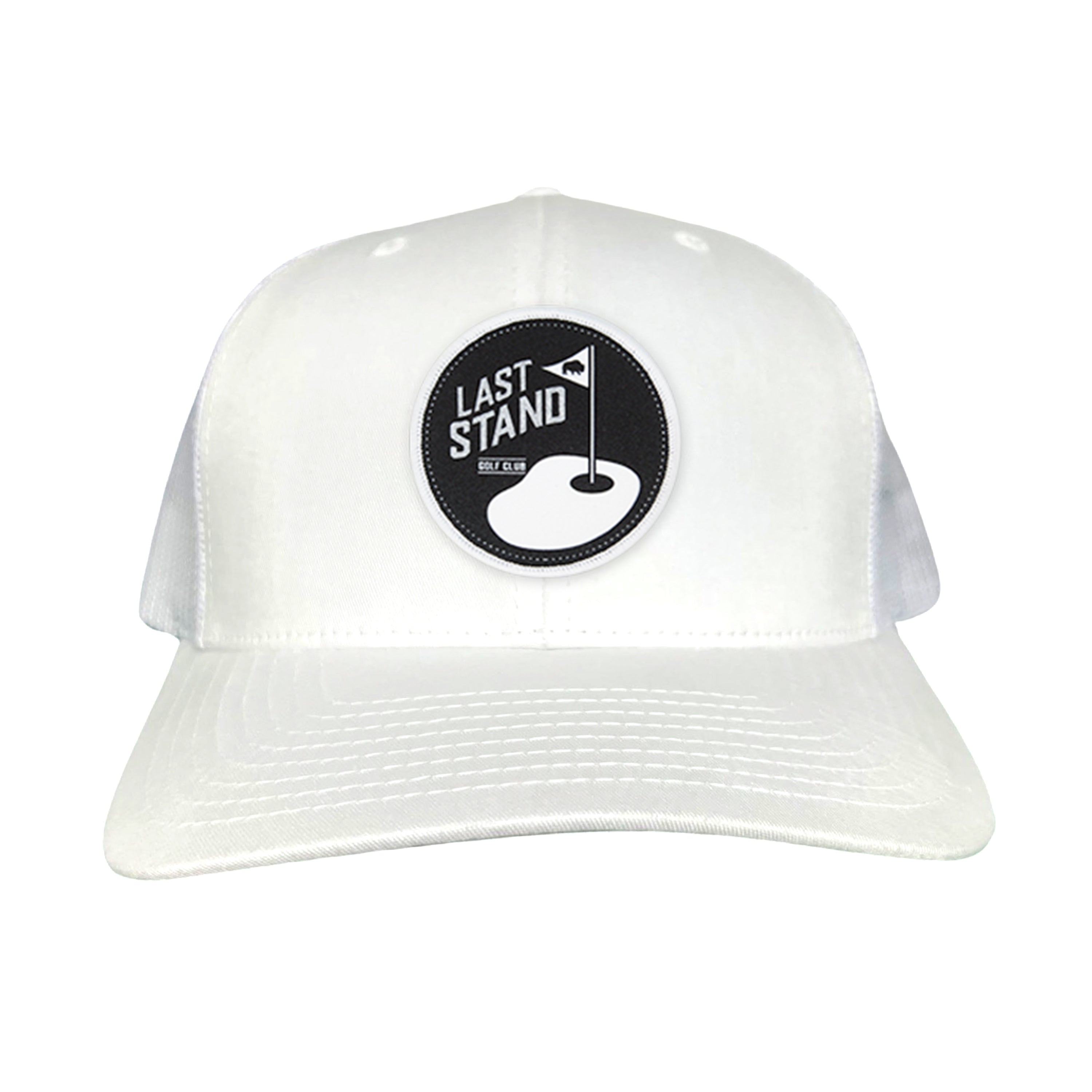 Golf Club Snapback Hat with Breathable Mesh Back and Curved Bill