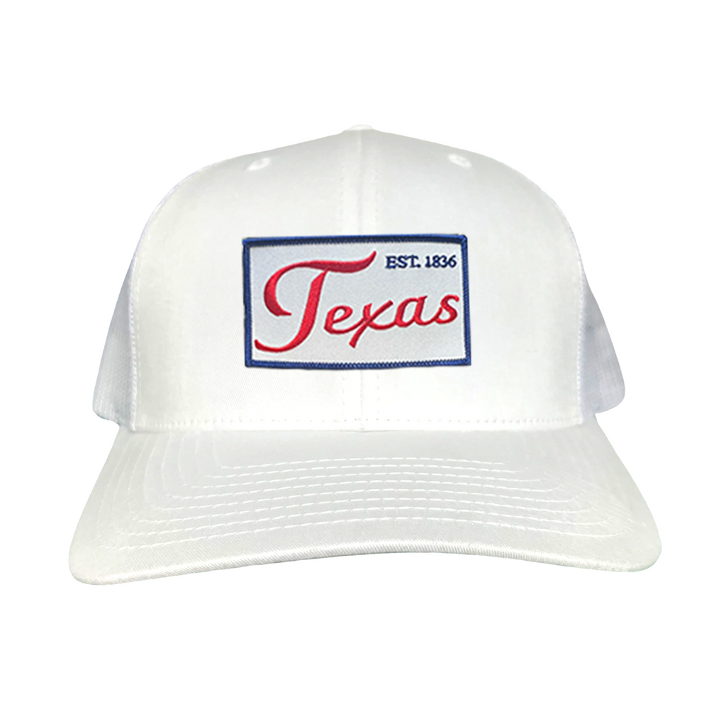 Texas EST 1836 Script Hat - Mesh Snapback, Dad or Rope Style